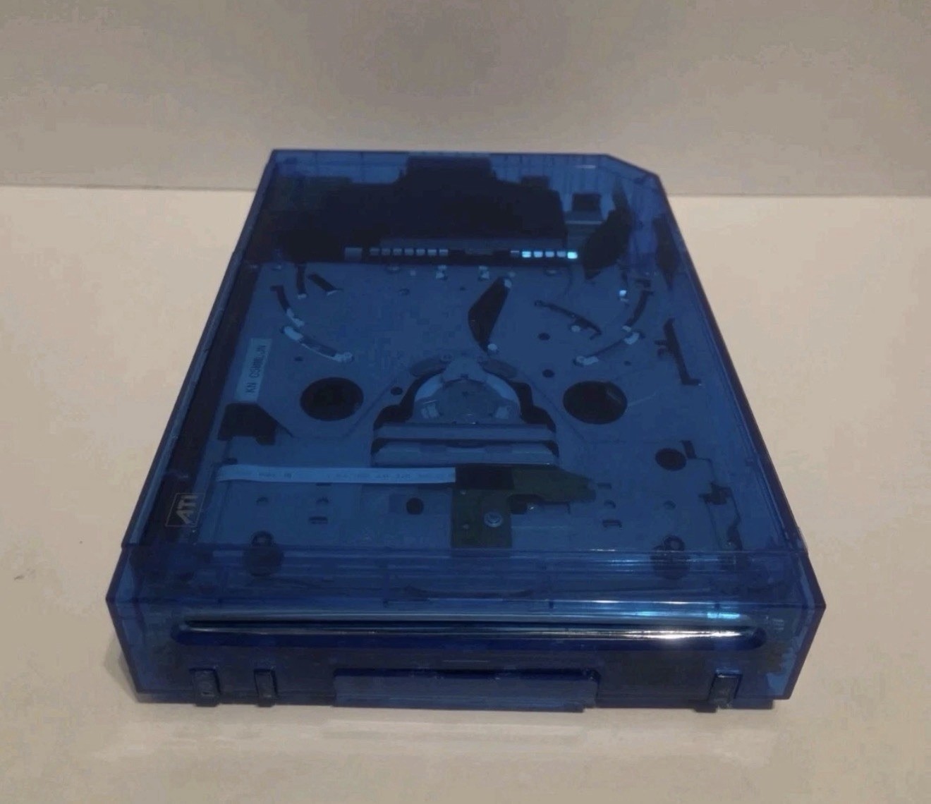 Nintendo Wii Blue Transparent Shell Home Console Only