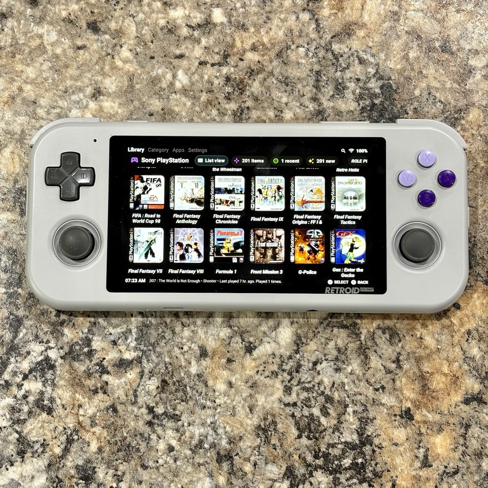 Retroid Pocket 3+ Plus & Grip, Gaming Handheld, 128GB + 64GB Card, Ready To Play