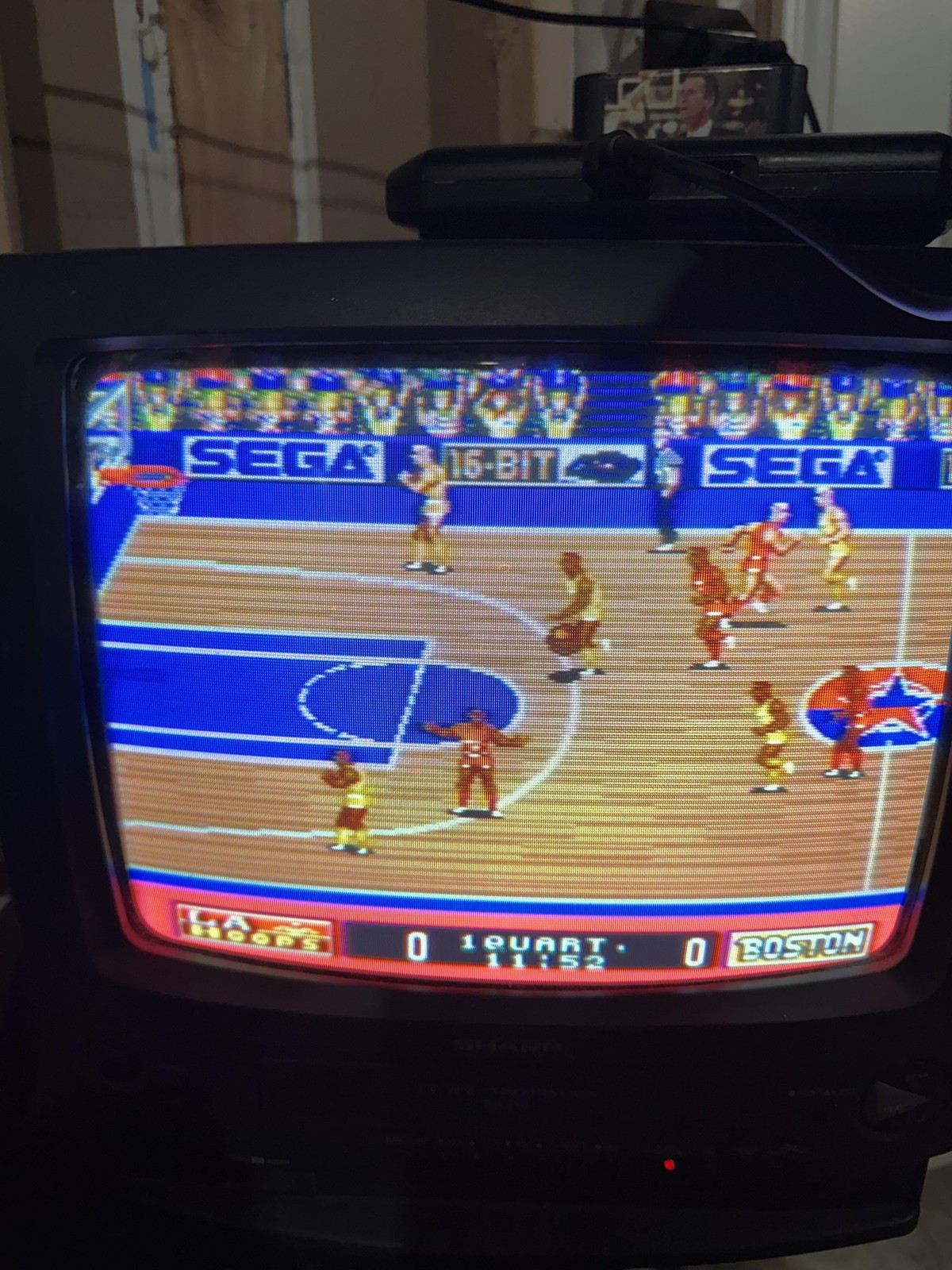 Vintage Sega Genesis MK-1631 Console Black RF Unit AC Adapter Tested READ