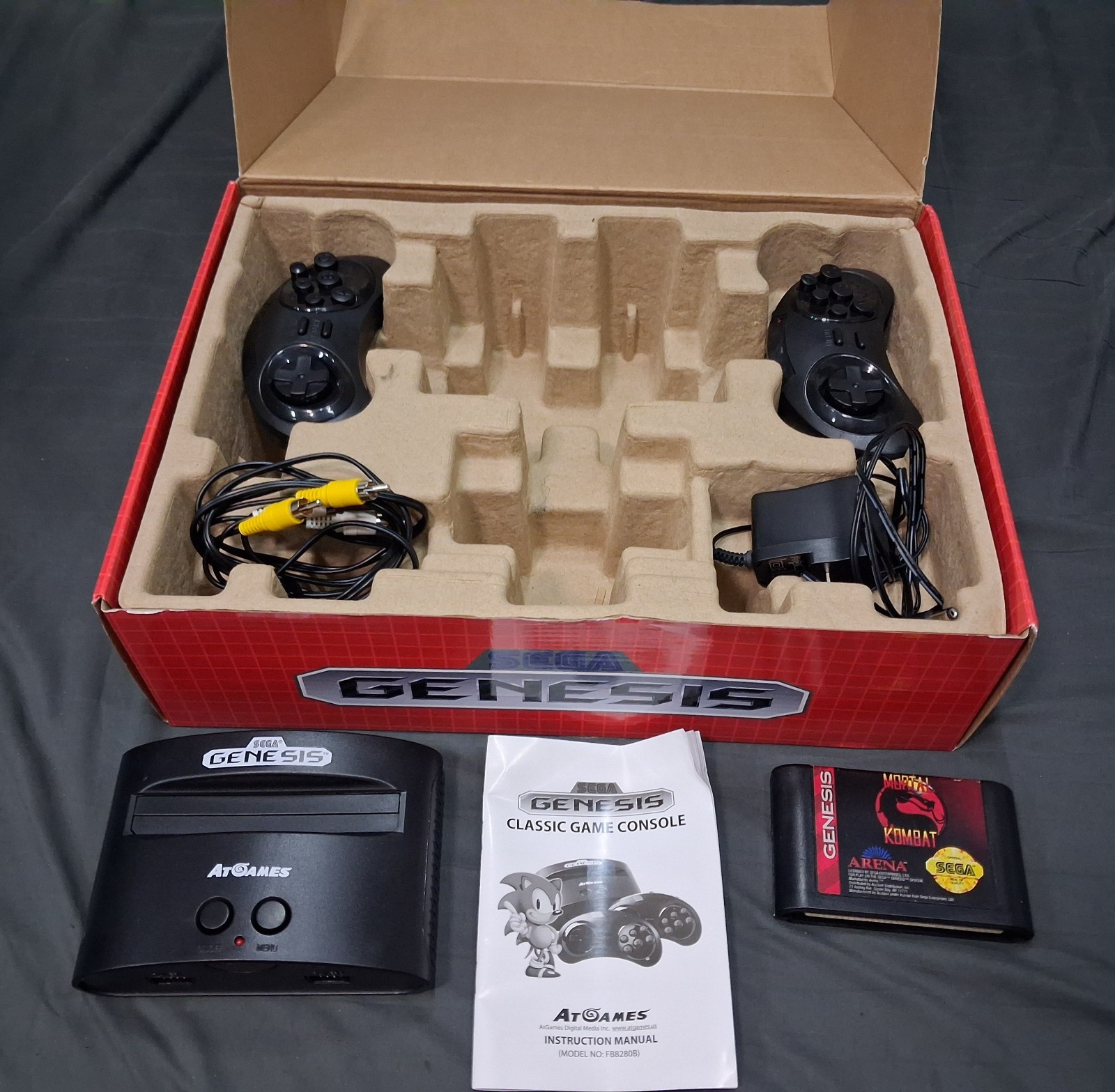 2016 AtGames Sega Genesis SONIC 25th Anniversary 80 Built-in Games Plug n’ Play