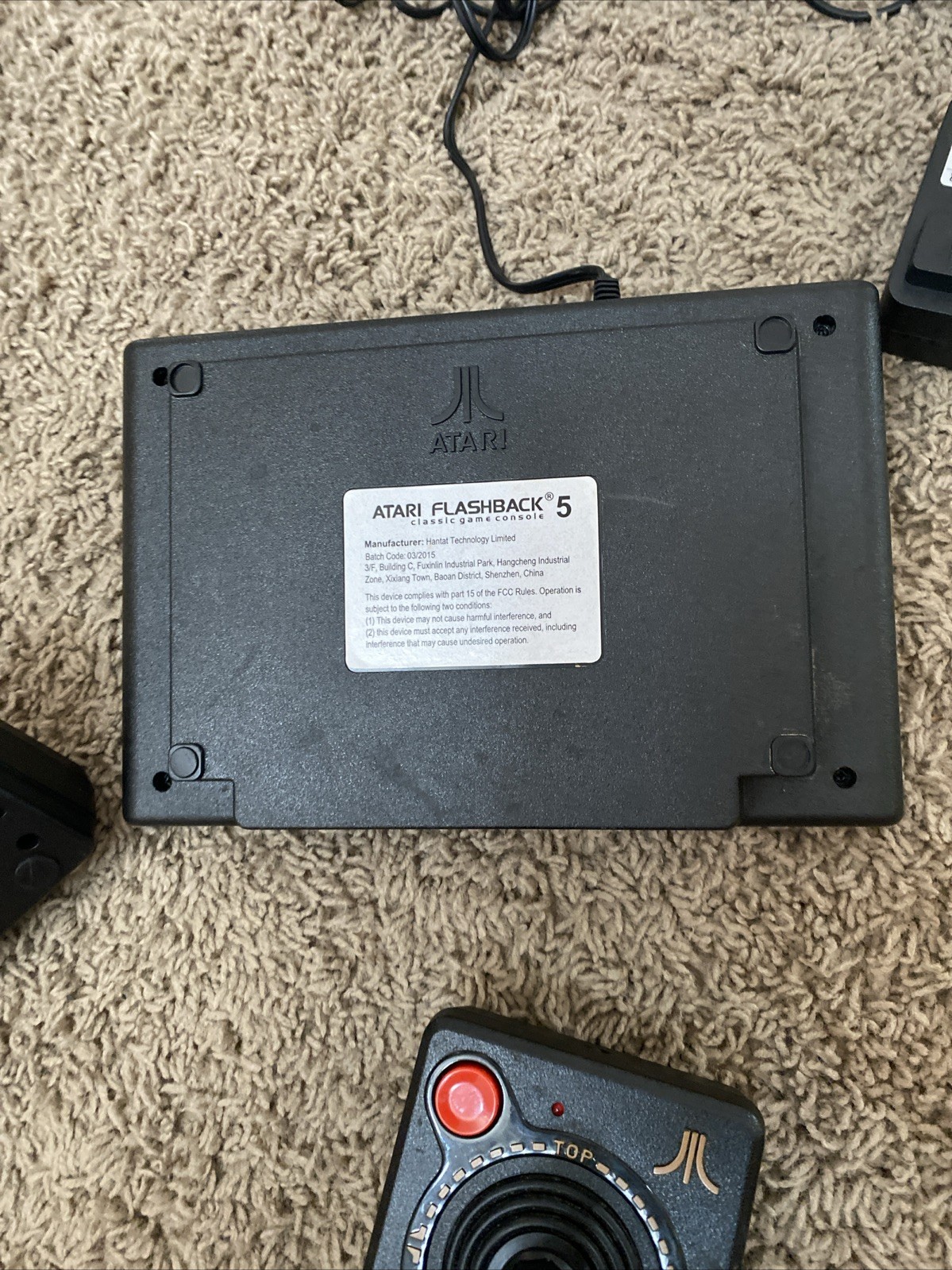 Atari Flashback 5 Classic Game Console 2 Wireless Joystick Controllers & Cords