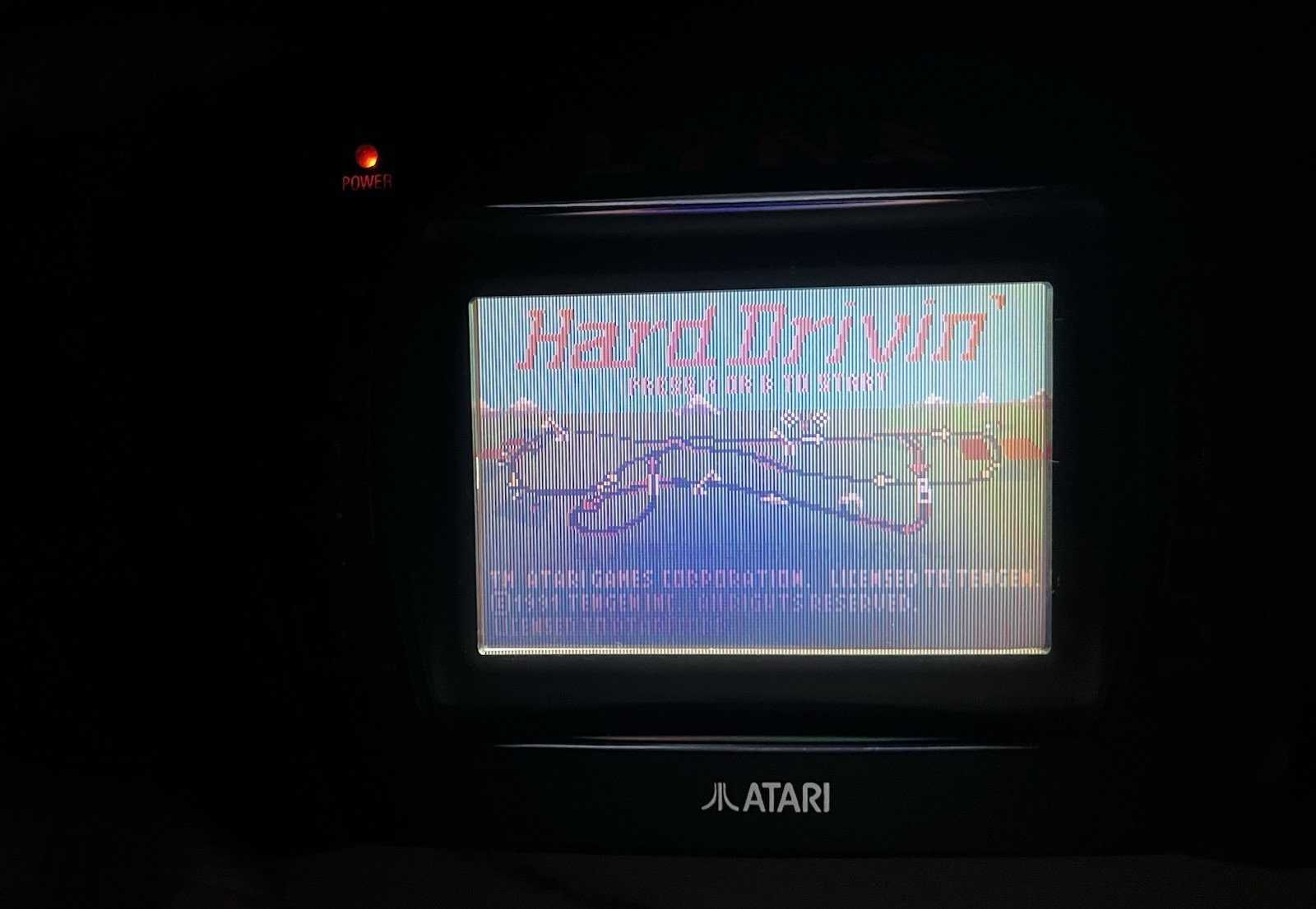 Atari Lynx II handheld video game system console Tested w/box and 4 Games