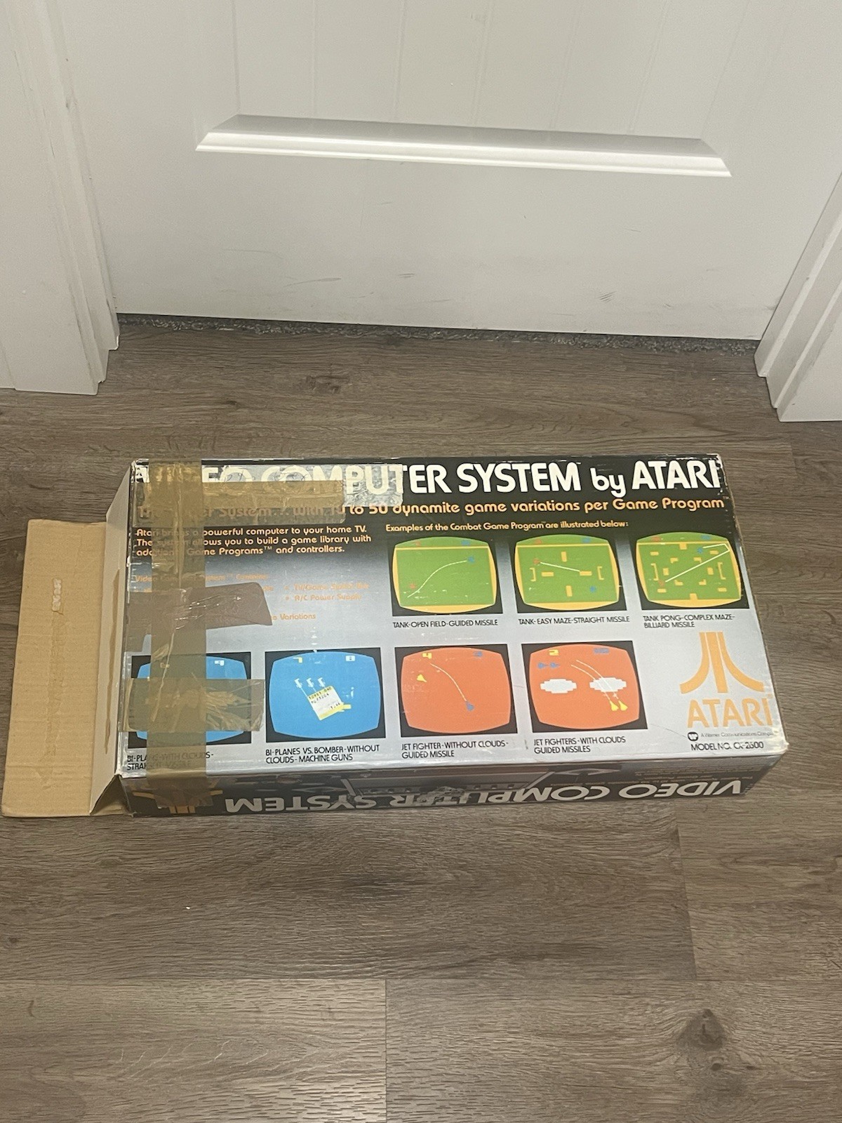 Rare 1977 Atari 2600 Heavy Sixer Console System Original BOX ONLY Chess Piece !!
