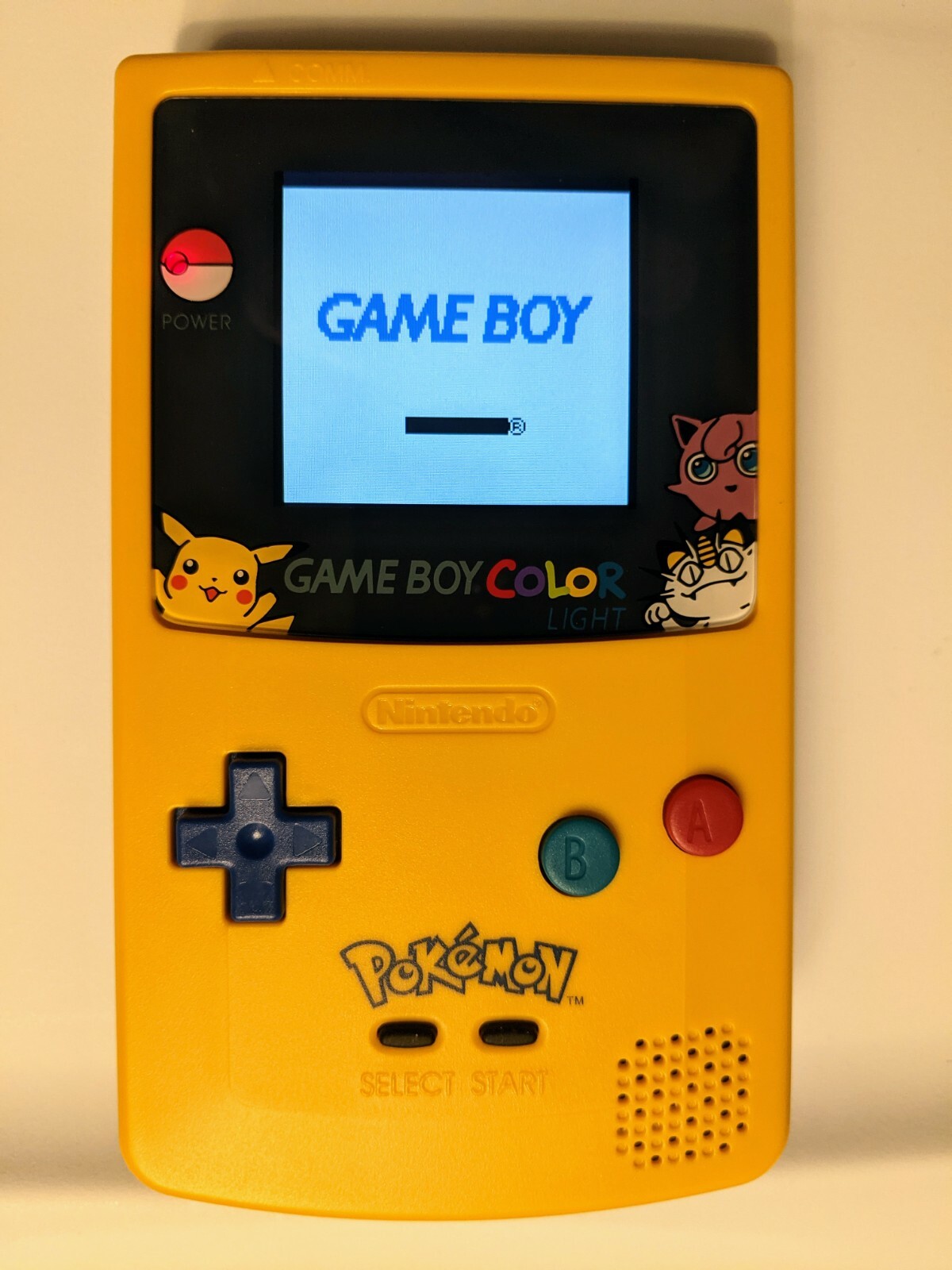 Gameboy Color IPS Backlit Pokemon Pikachu Edition GBC CGB-001