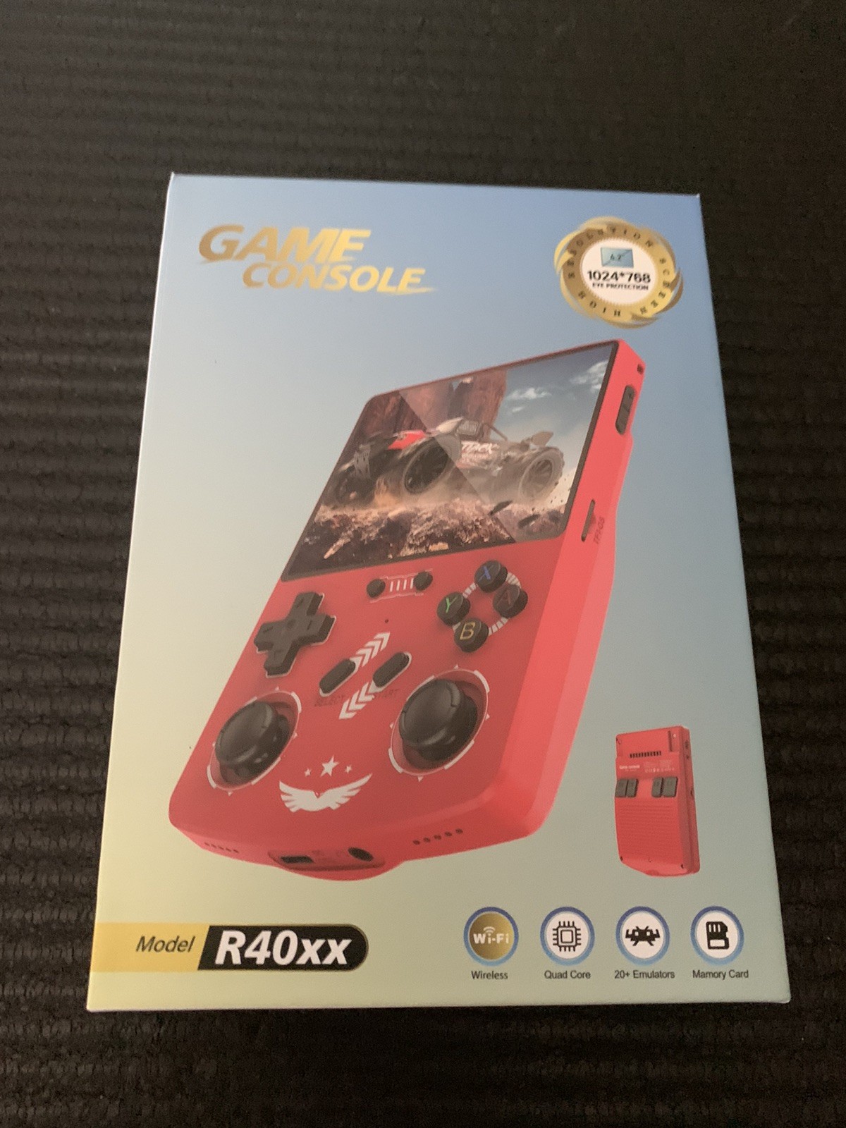 BOYHOM R40XX BLACK Handheld Video Game Console – 4.2″ HD IPS, Linux, ArkOS R36s