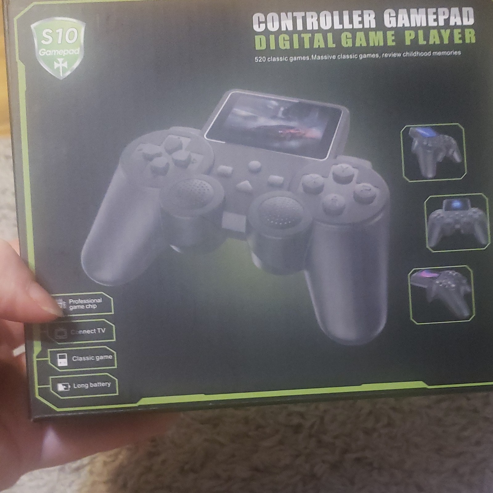 S10 Gamepad Handheld System Black HDMI TV HD Output Large Screen Classic Games