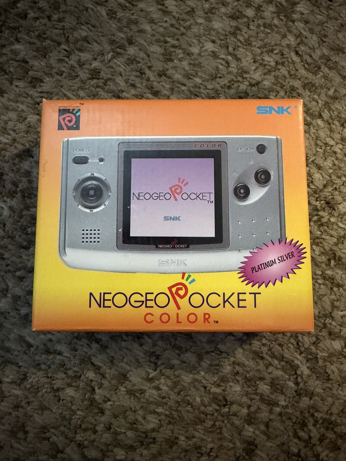 Neo Geo Pocket Color Platinum Silver (SNK, 1999) – Tested/Working – CIB – RARE!