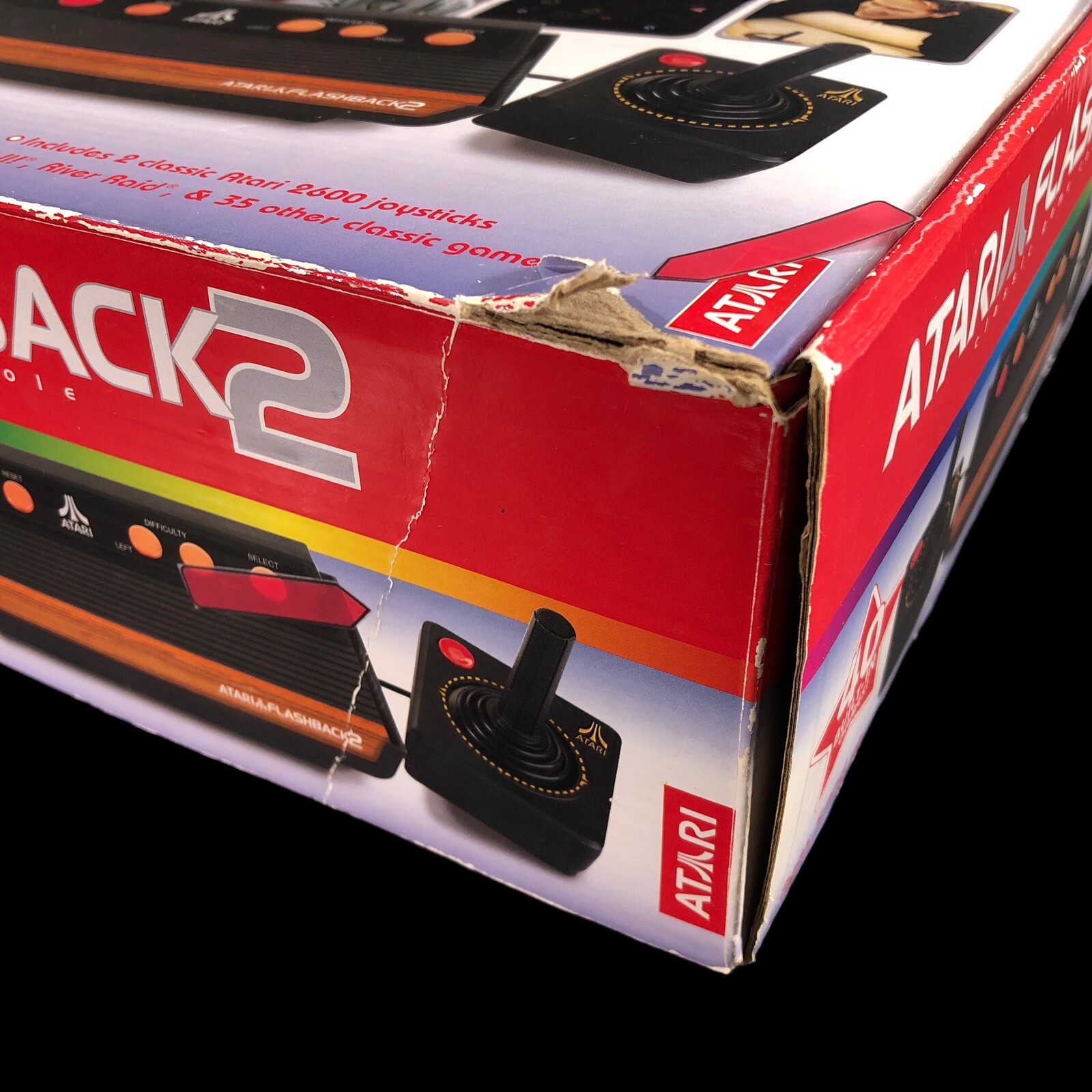 2005 26519 Atari Flashback 2 Classic Game Console Two 2600 Joysticks WORKS BxWr