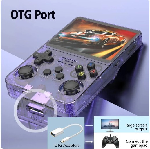 R36S Handheld Game Console Linux System 3.5 Inch IPS Screen Portable Pocket