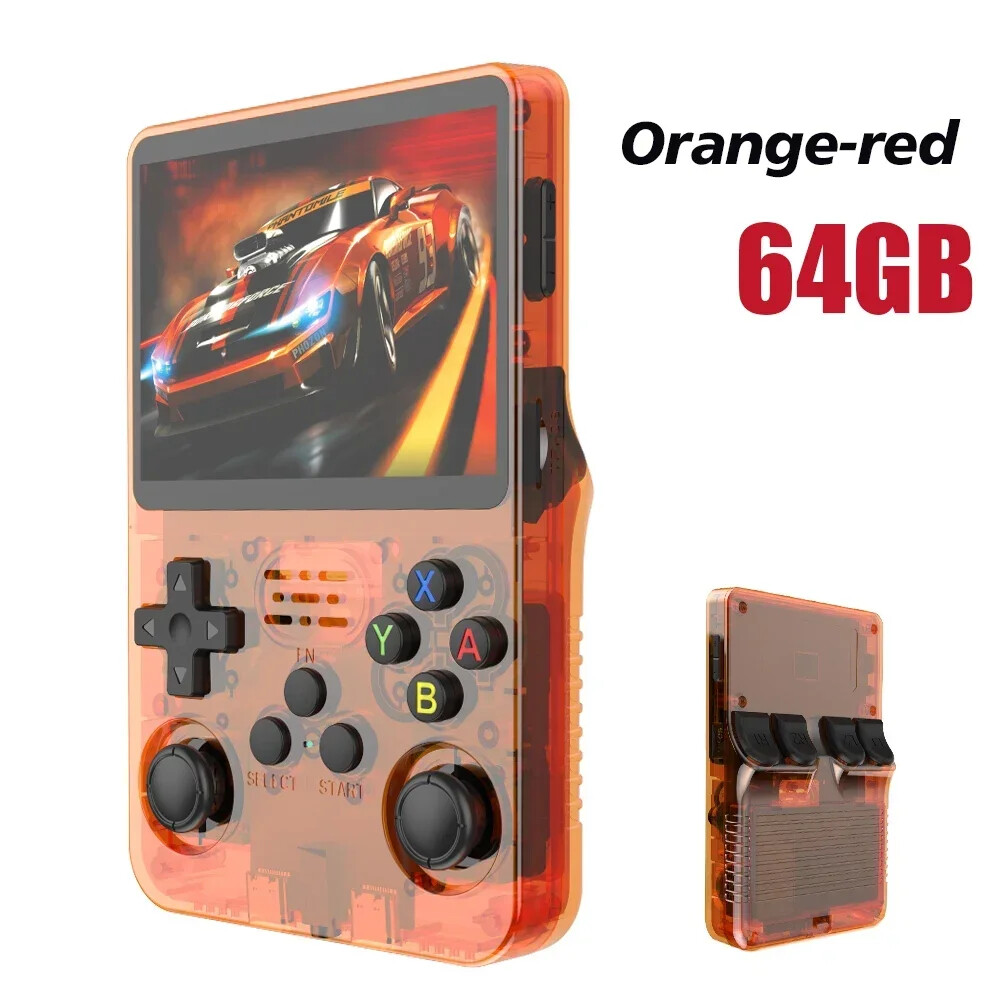 NEW Retro Handheld Game Console 3.5”IPS Screen Portable Pocket Console 64/128GB
