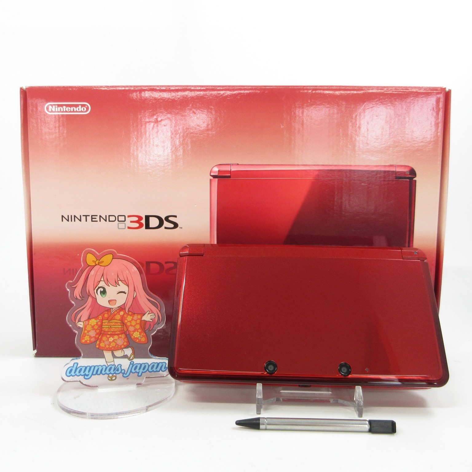 【Near Mint】Nintendo 3DS Flair Red Console Japanese Edition #DEN2/0531/02
