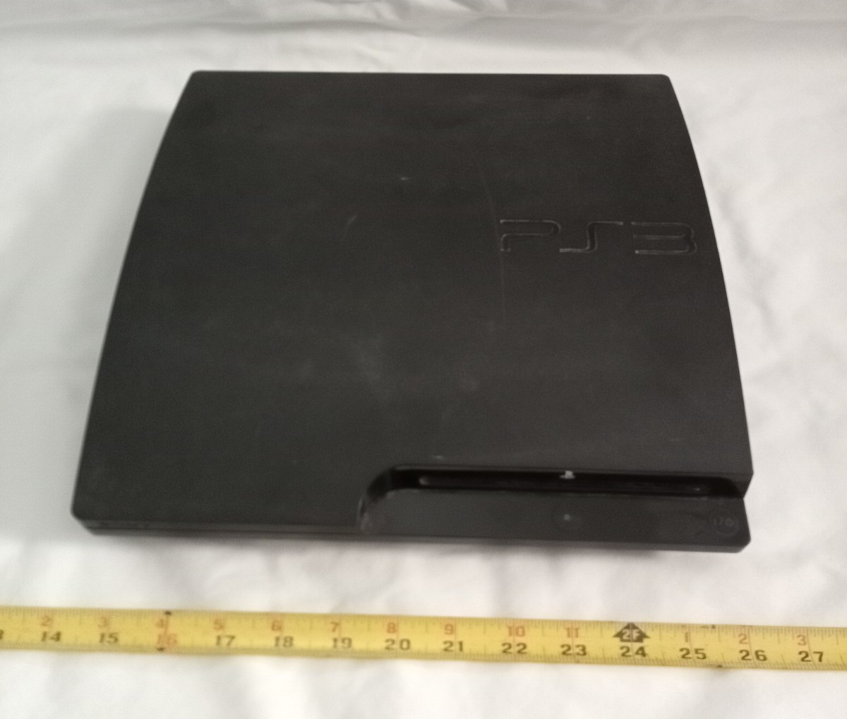 Sony PlayStation 3 PS3 Slim Black Gaming Console CECH-3001A, works, updated.