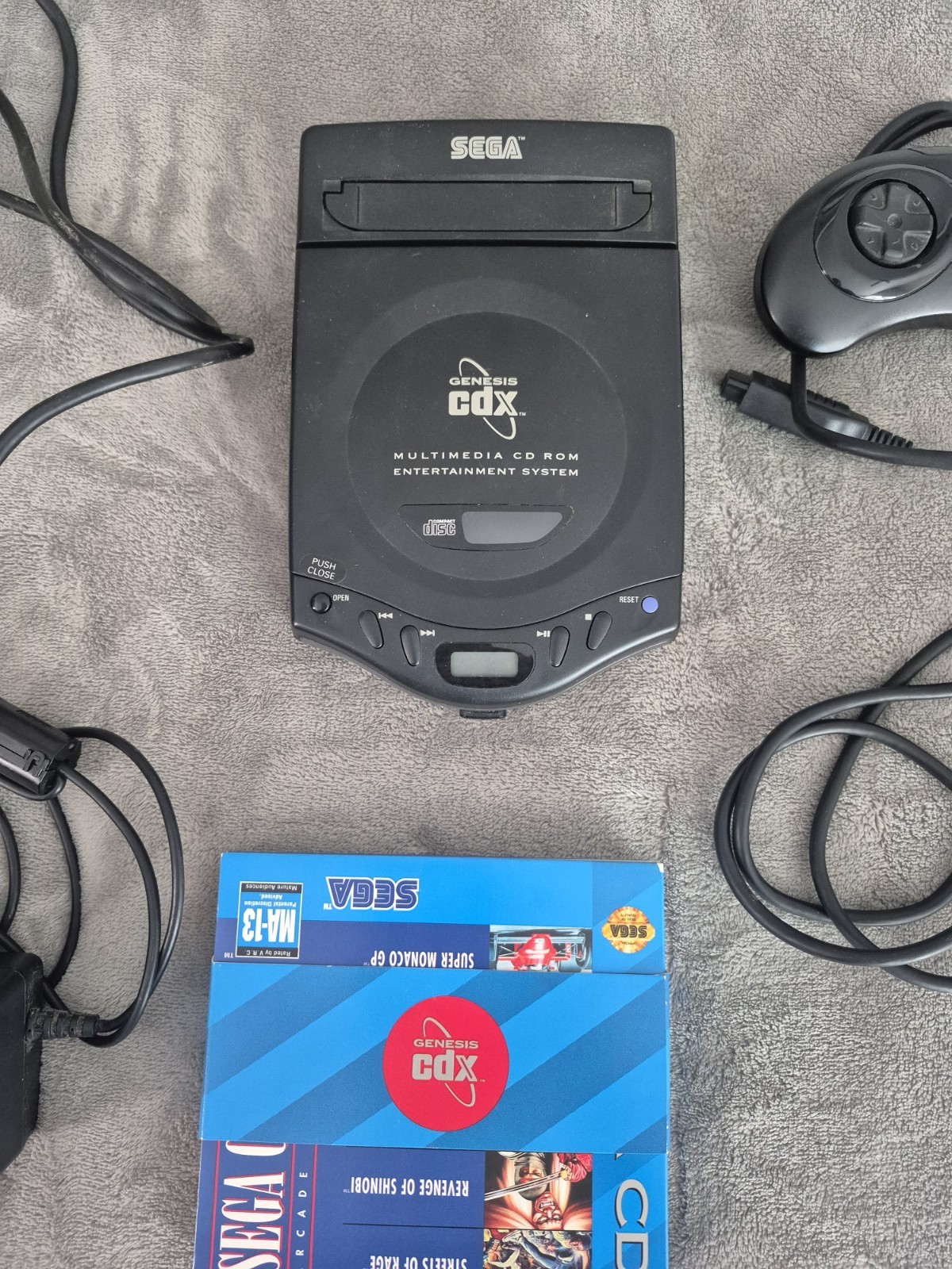 Sega CDX Console CIB Complete Tested & Working Genesis CD Rare W/ Games