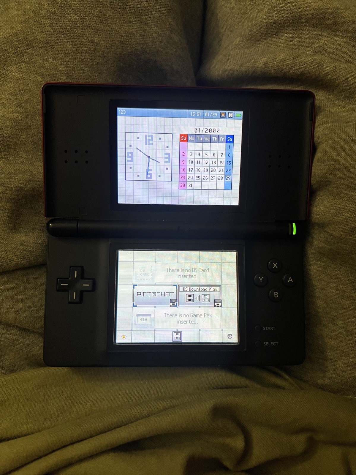 Nintendo DS Lite Red Handheld Console (USG-S-RMKB) – NO DUST COVER
