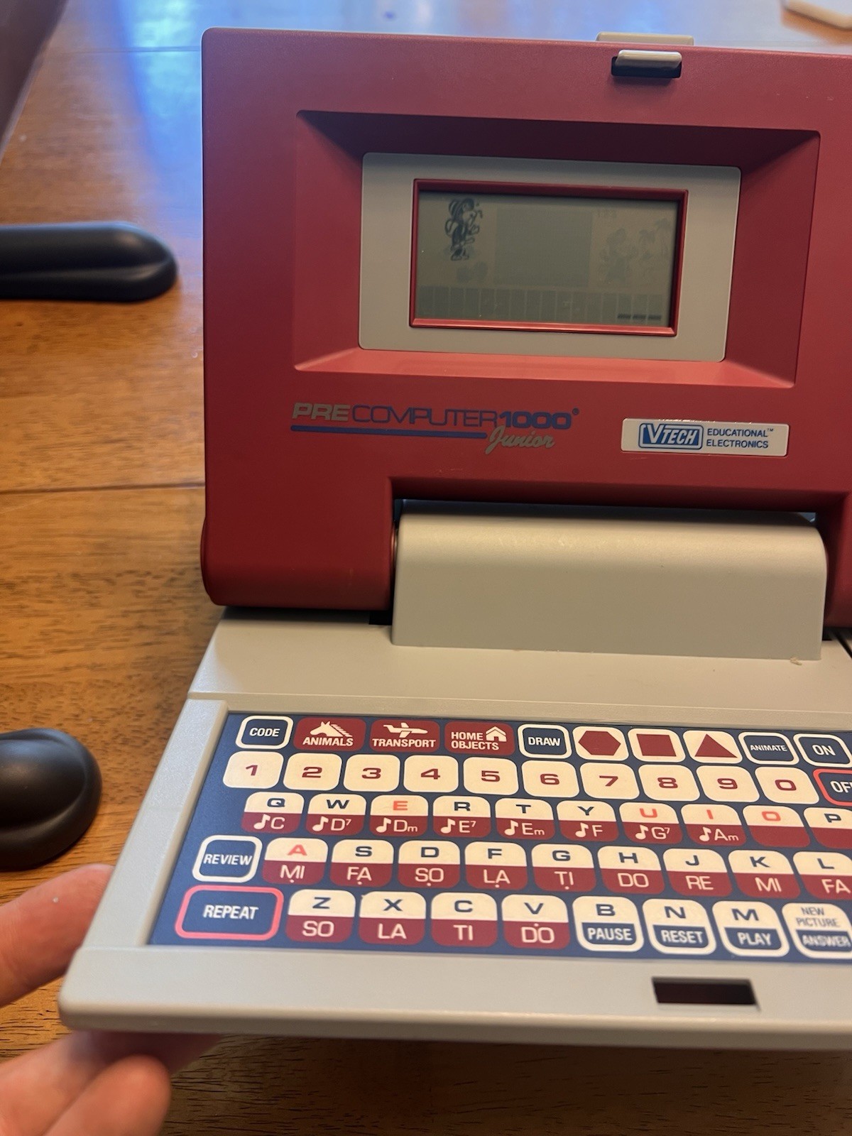 VTECH Pre Computer Junior 1000 Learning Educational Game 1990 Works Great!