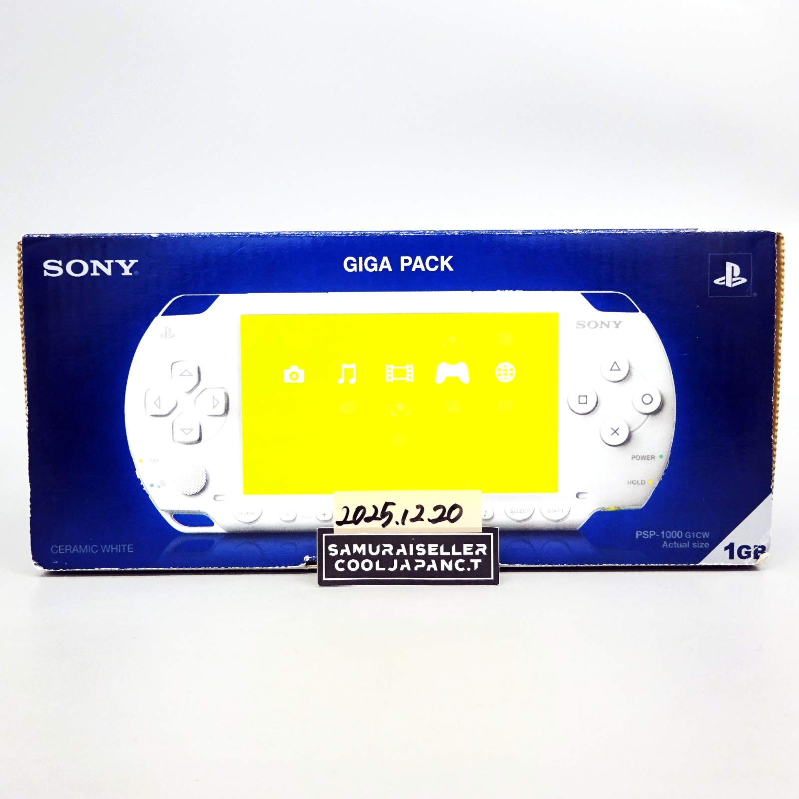 SONY PSP Playstation Portable PSP-1000 Ceramic White Giga Pack Console NEW