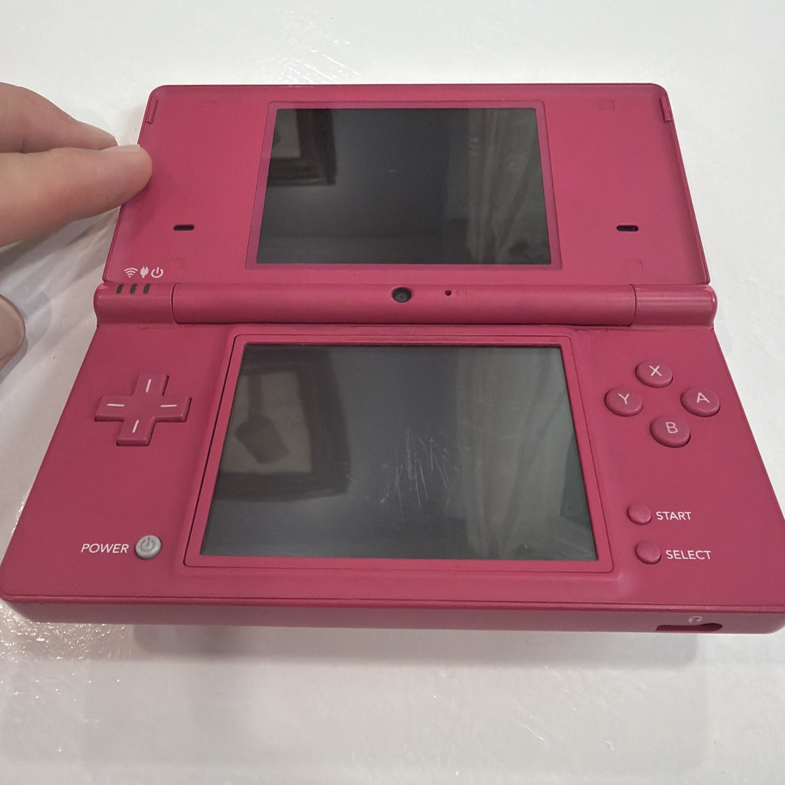 Nintendo DSI Handheld Video Game System TWL-001 Pink ~ For Parts Lost Charger