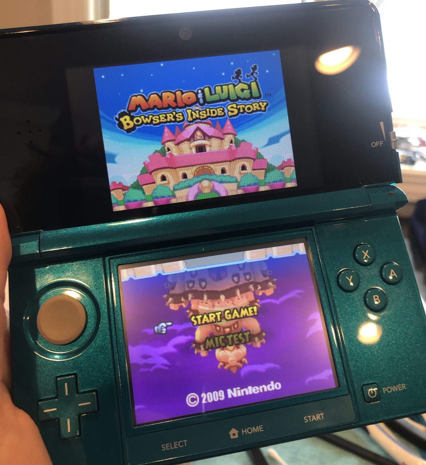 Nintendo 3DS Aqua Blue CTR-001 Handheld Console Fully Tested