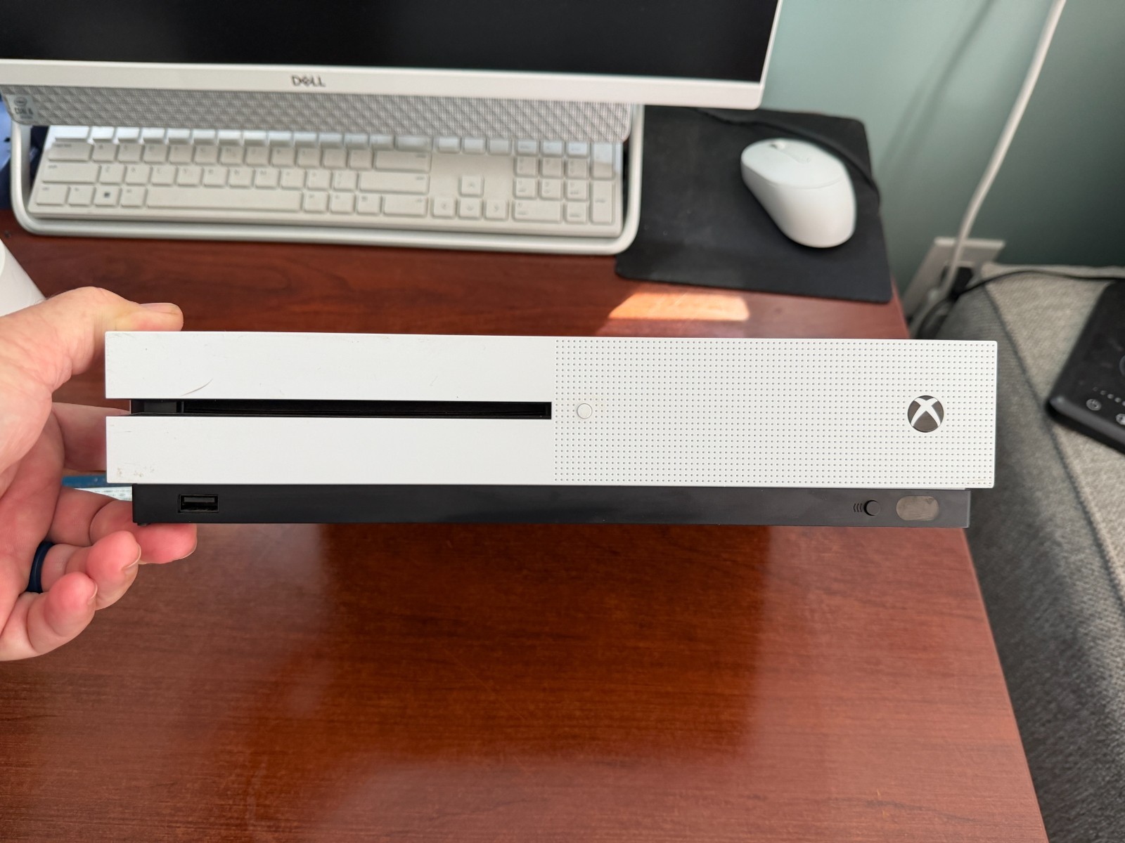 Microsoft Xbox One S 512GB White Console Only 1681 Tested Working – w/ RDR Game