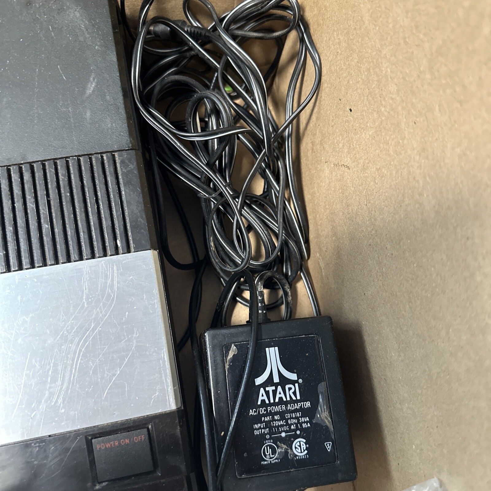 Atari 5200 Console With Controller, Wires, Power Supply. AS IS