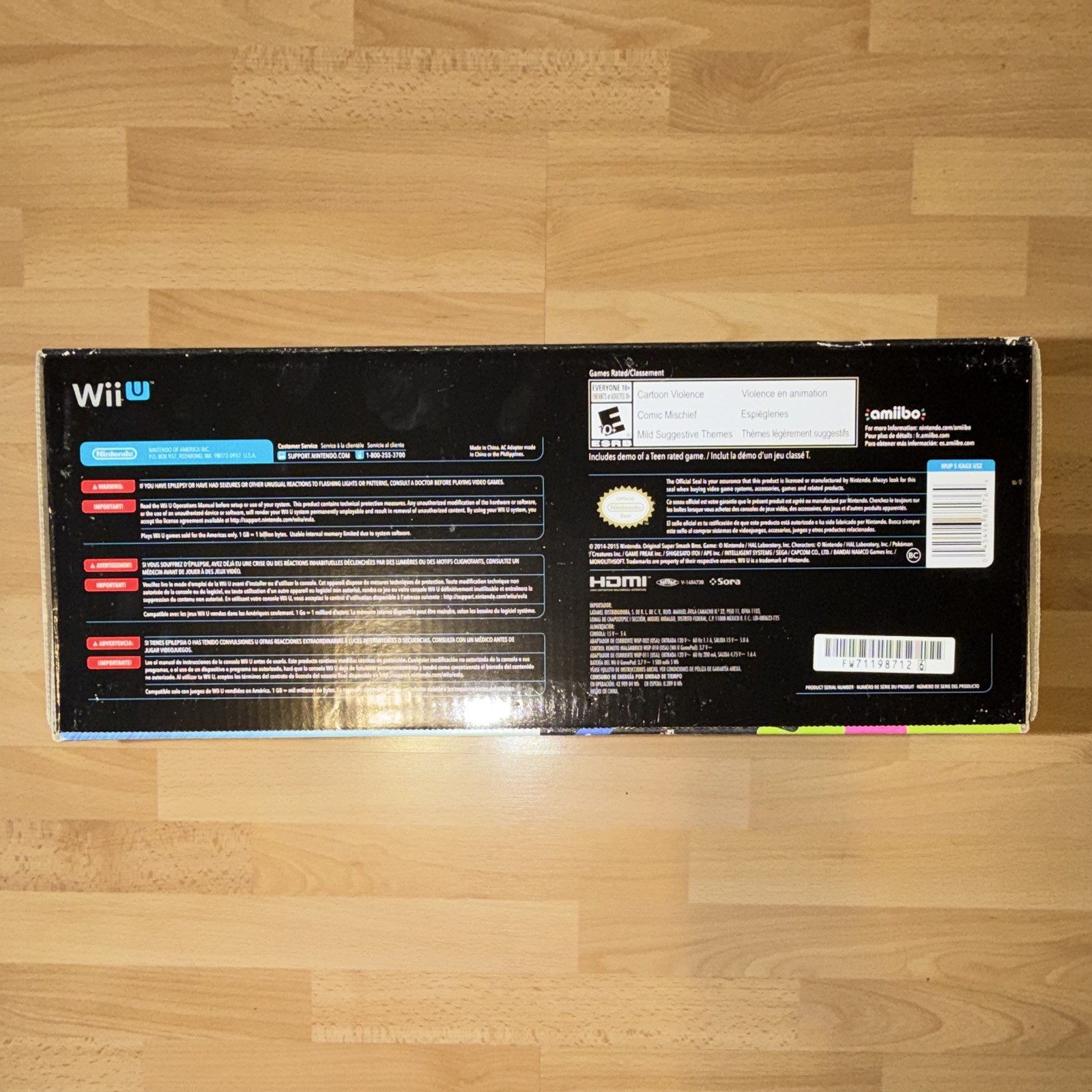 NEVER OPENED Nintendo Wii U Special Edition Smash Splatoon Deluxe Set 32GB Black