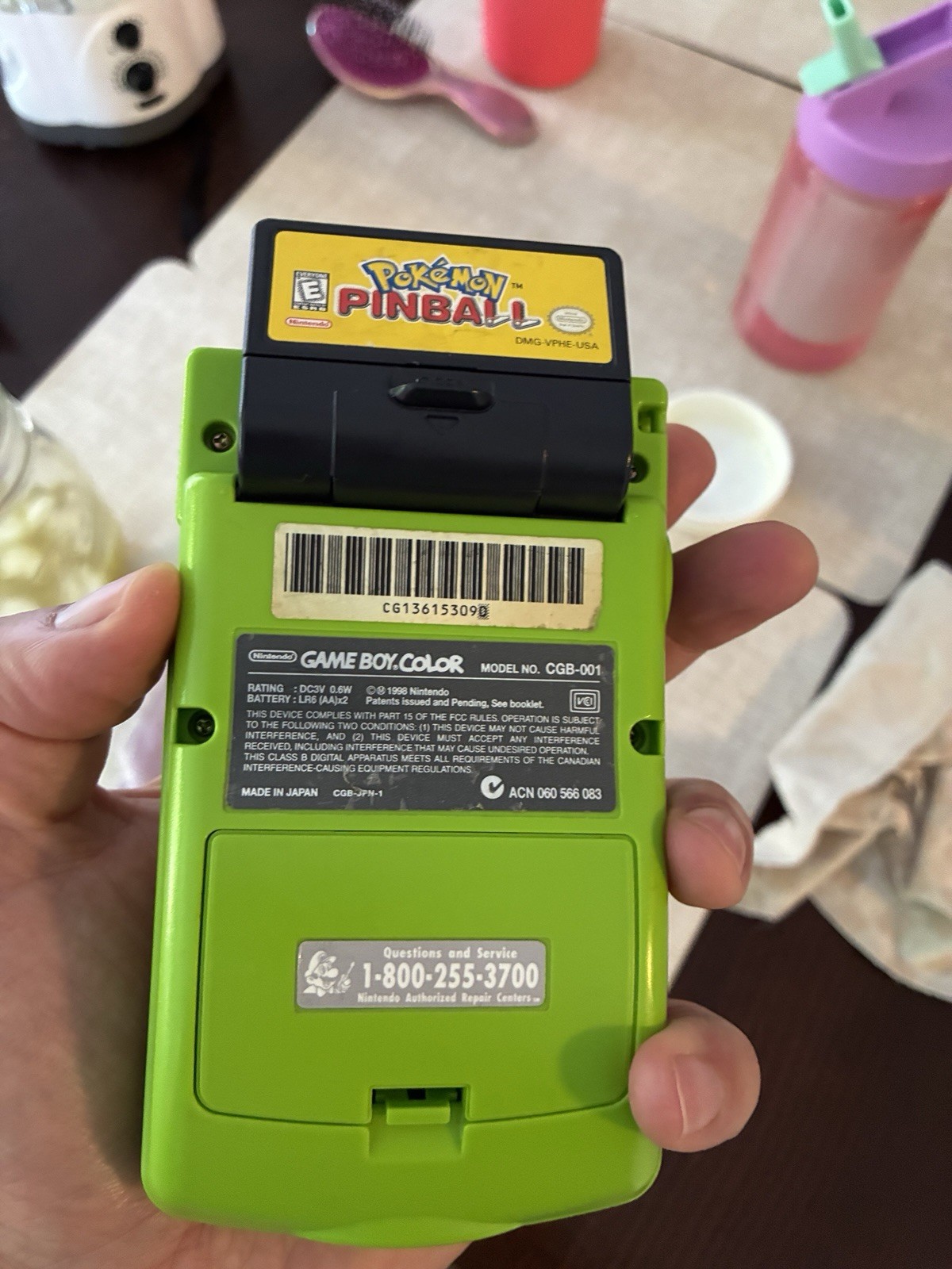 Nintendo Game Boy Color CGB-001 Kiwi Lime Green Handheld Console – 1 Owner