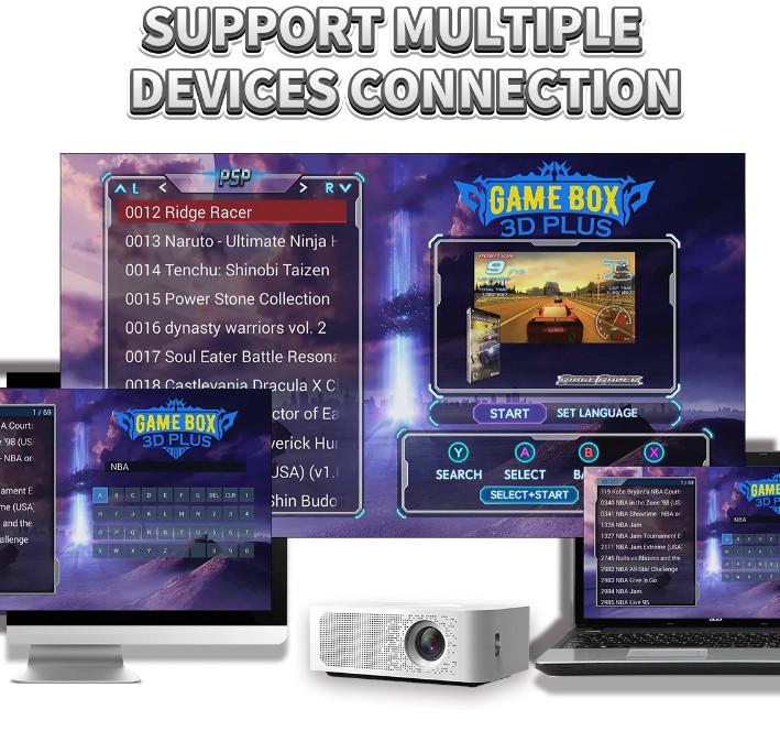 I3S Box Game Console 30000+ Games Retro Video TV Gaming Wireless HDMI HD 64GB AU