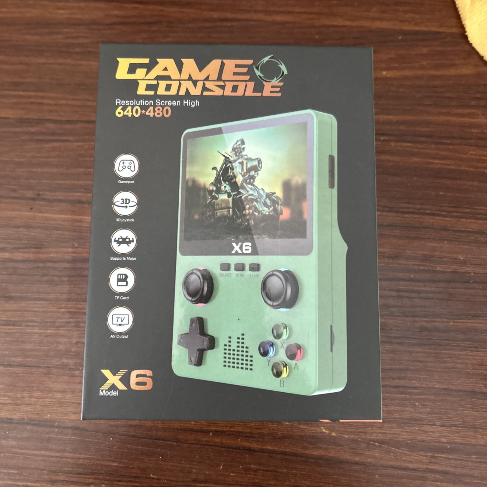 Retro Handheld Game Console-Model X6-Dual Joystick-640 Res & 480 Pix-3.5″ screen