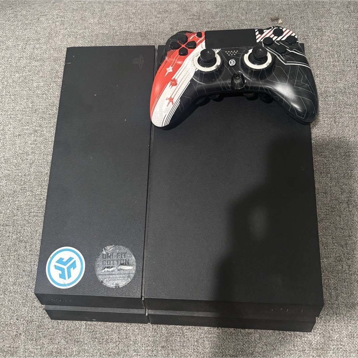 Sony PlayStation 4 Console Black with SCUF Impact Controller. Cables provided