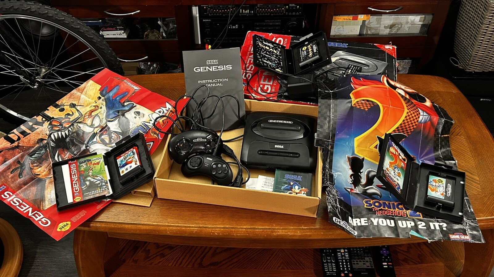 Genesis II Sonic the Hedgehog 2 Bundle Console Video Game System Complete in Box