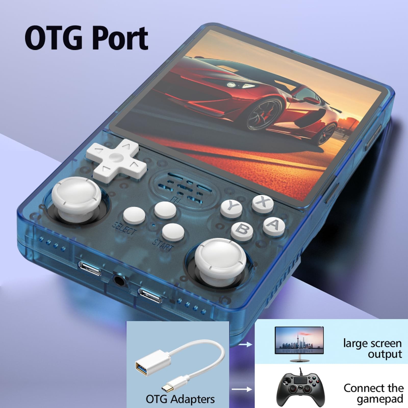 R36Plus Retro Handheld Gaming Console, 4.0″ IPS Screen , Runs ArkOS System ,6…