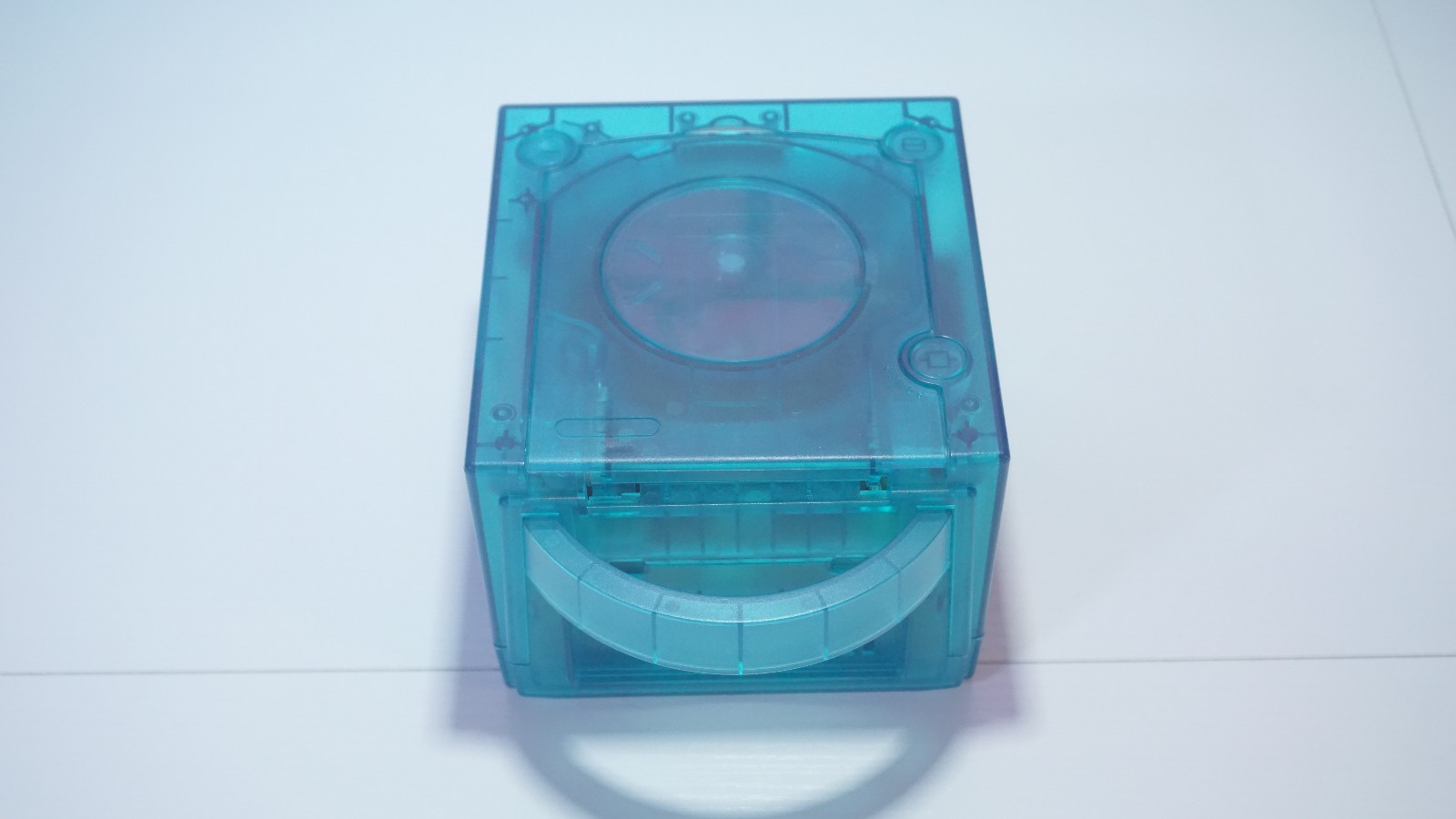 Clear Blue Nintendo GameCube Console DOL-001 (USA) with LEDs & Controller