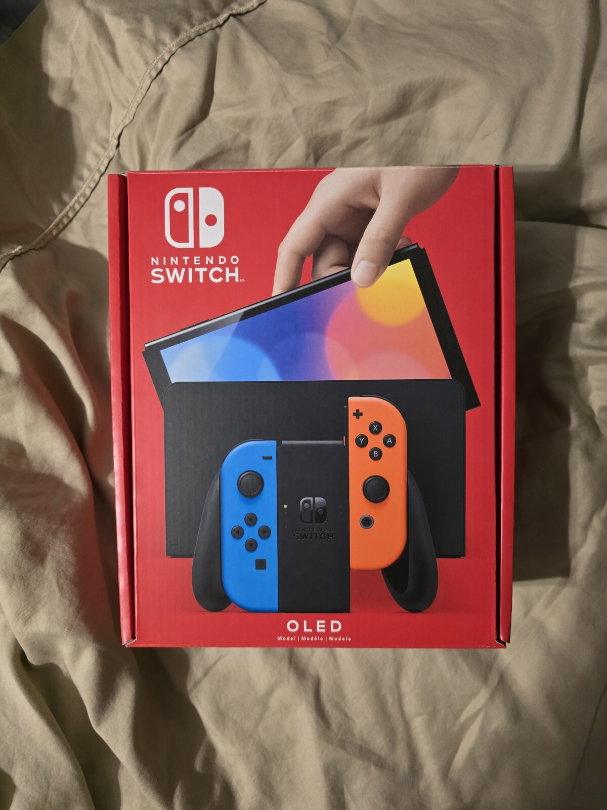 Nintendo Switch OLED Model HEG-001 Handheld Console – 64GB – Black/Neon Red/Neon