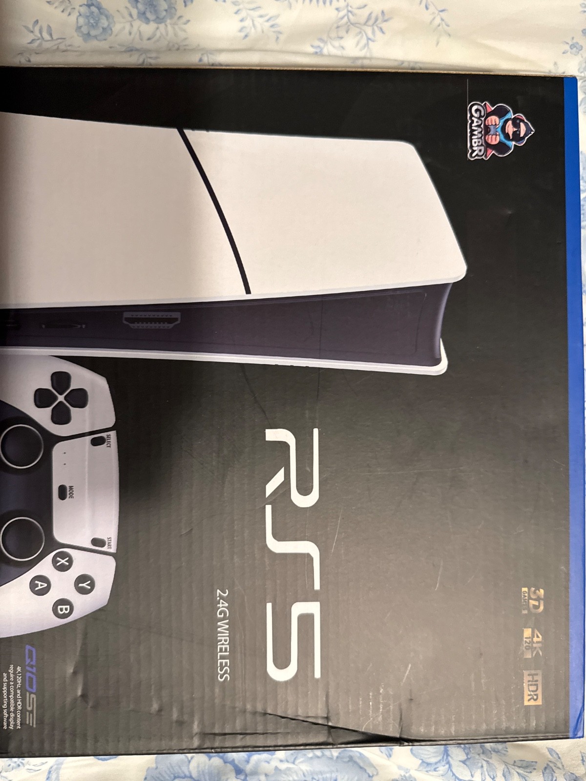 GAMBR RS5 Home Console 4K UHD HDR HDMI 2.4G Wireless White/Black