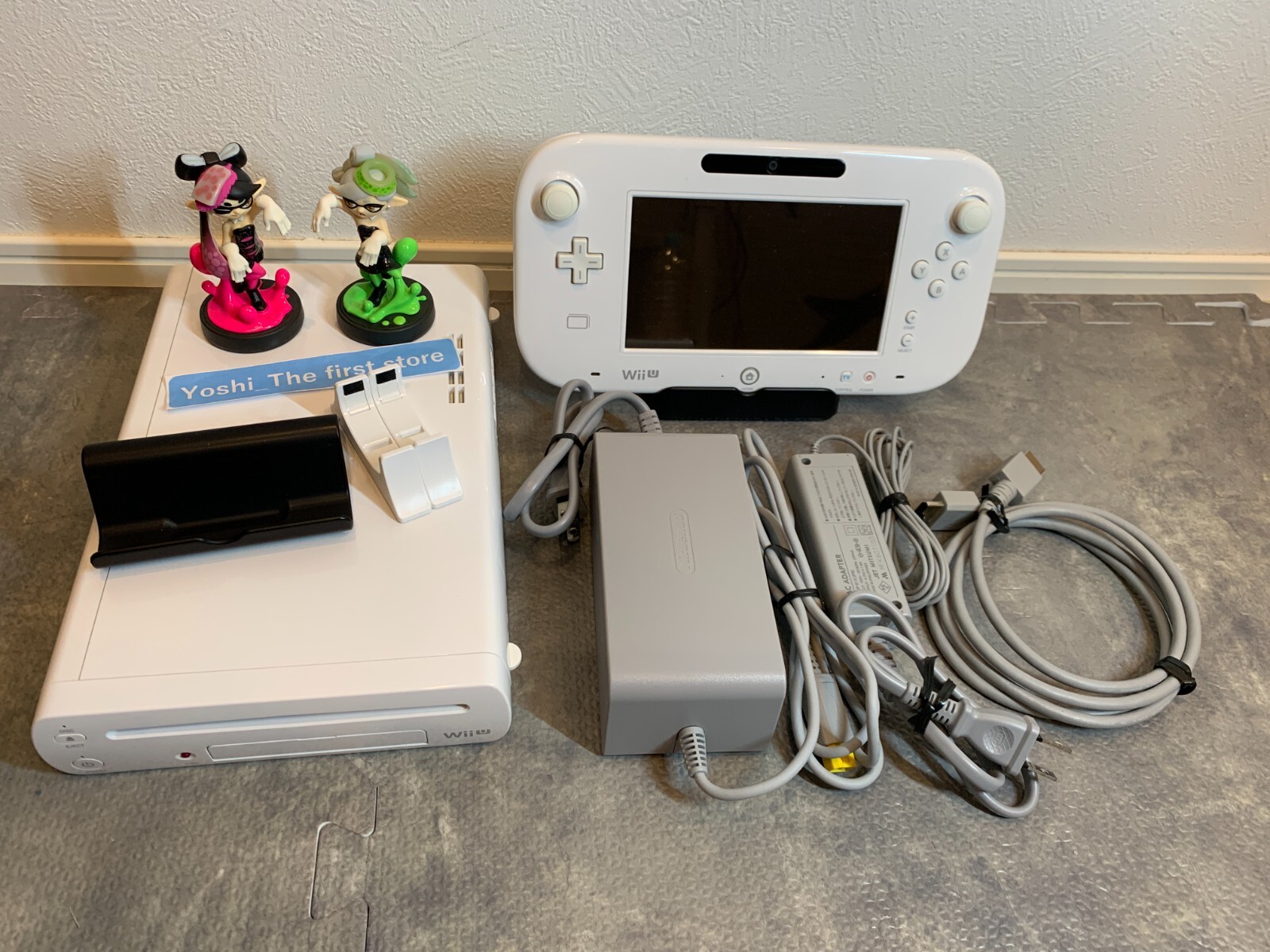 Nintendo Wii U Splatoon set with amiibo Aori & Hotaru 32GB White Japan ver.