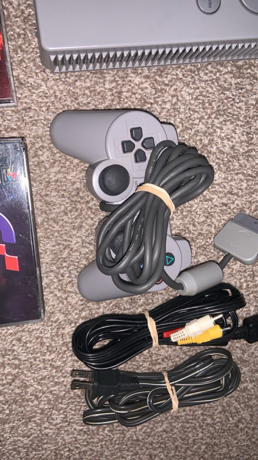 Sony PlayStation 1 Bundle 5 Games, Mortal Kombat, Yu-Gi-Oh, Gran Turismo TESTED