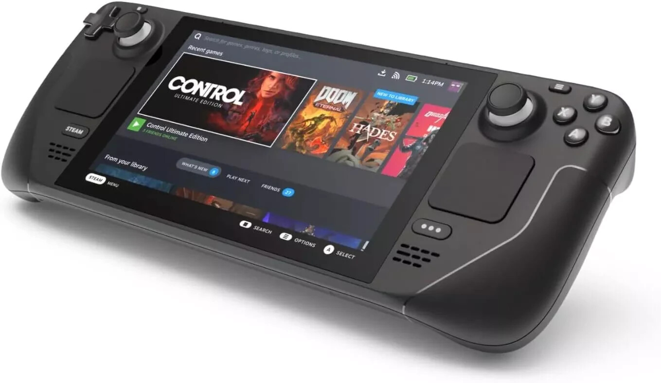 Steam Deck LCD Gaming Handheld Console 1TB 7.0” Steam OS Black