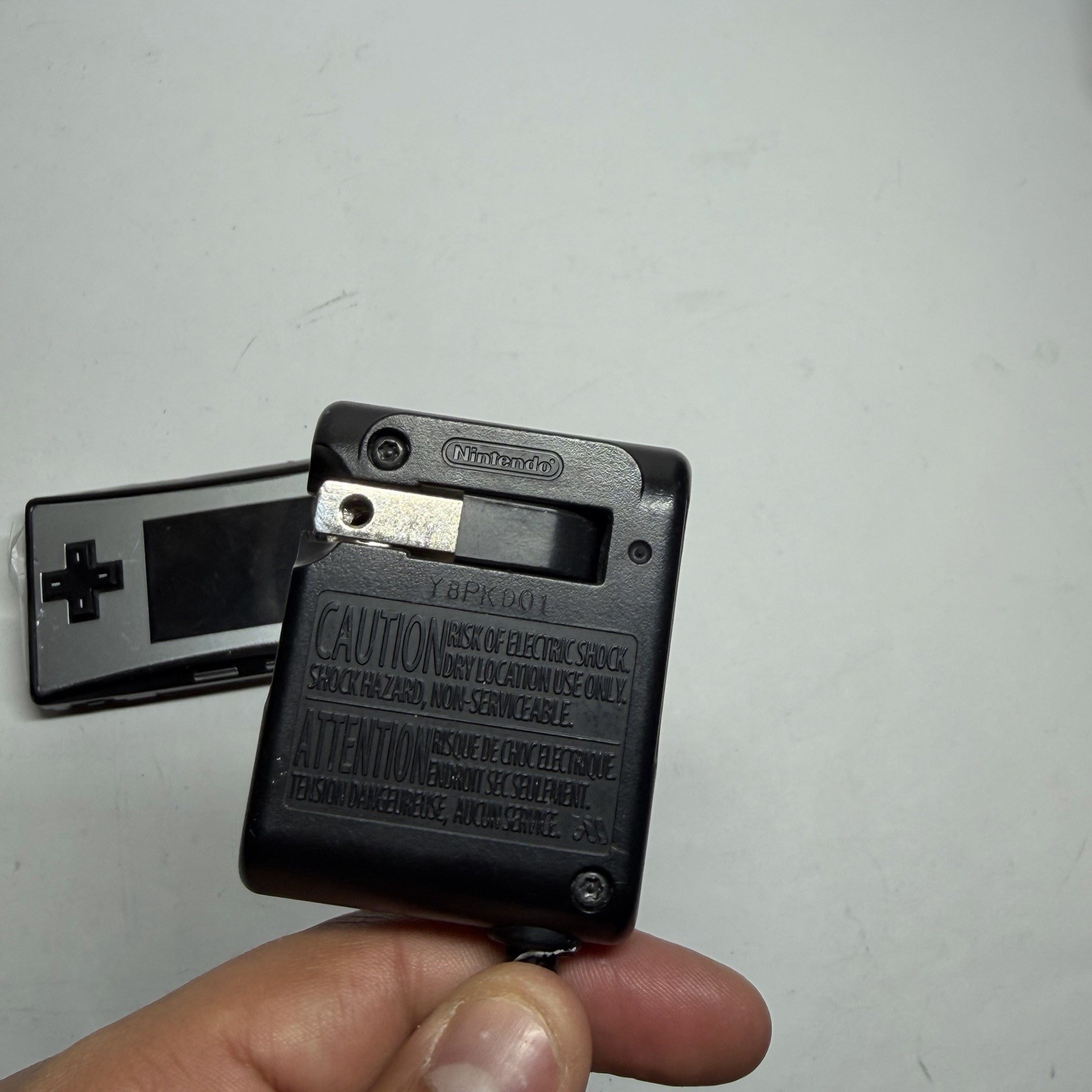 Nintendo Gameboy Advance Micro Handheld Console Black/Silver No Battery Cover
