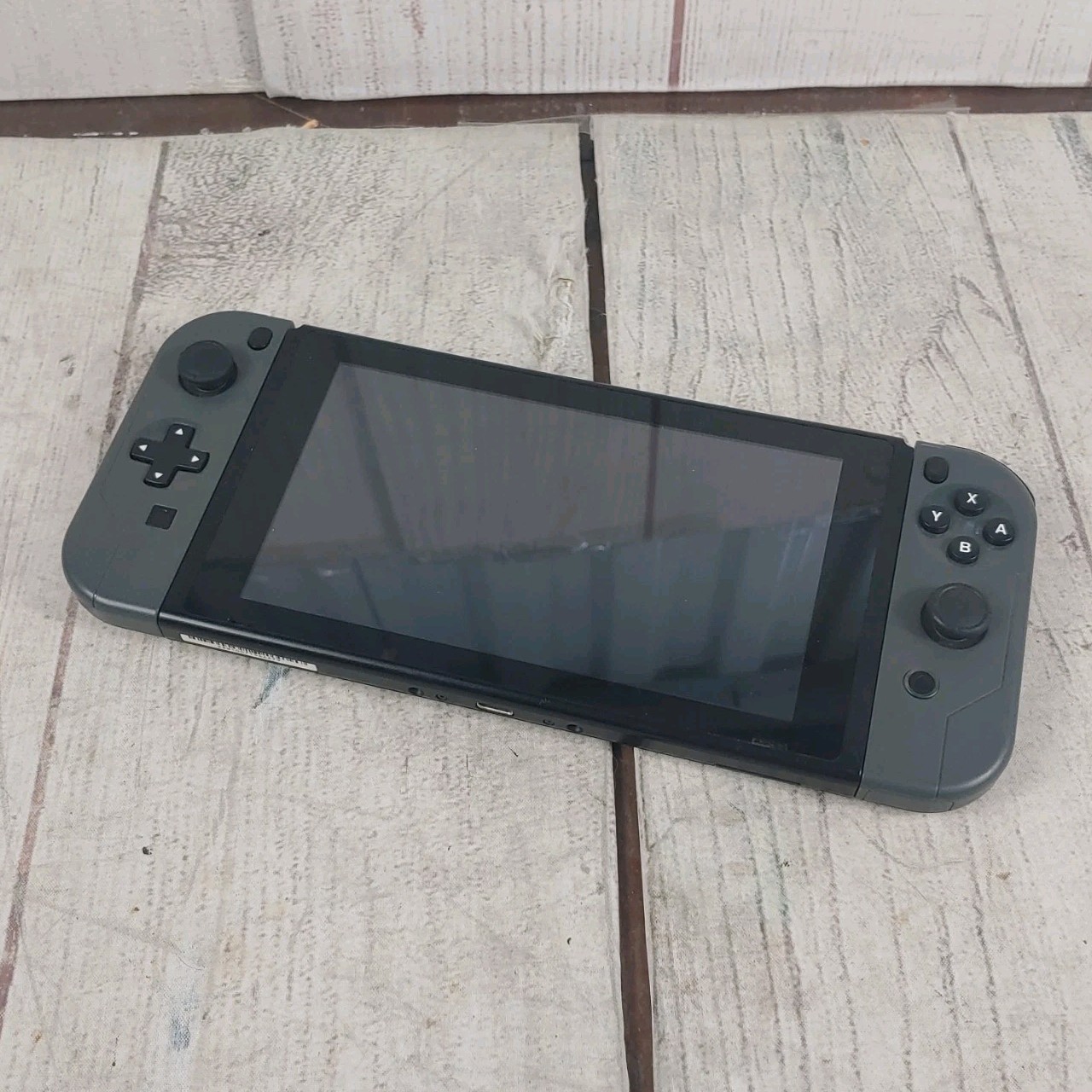 WORKING Nintendo Switch HAC-001 Console – w/ Gray 3RD PARTY Joy‑Cons – TESTED