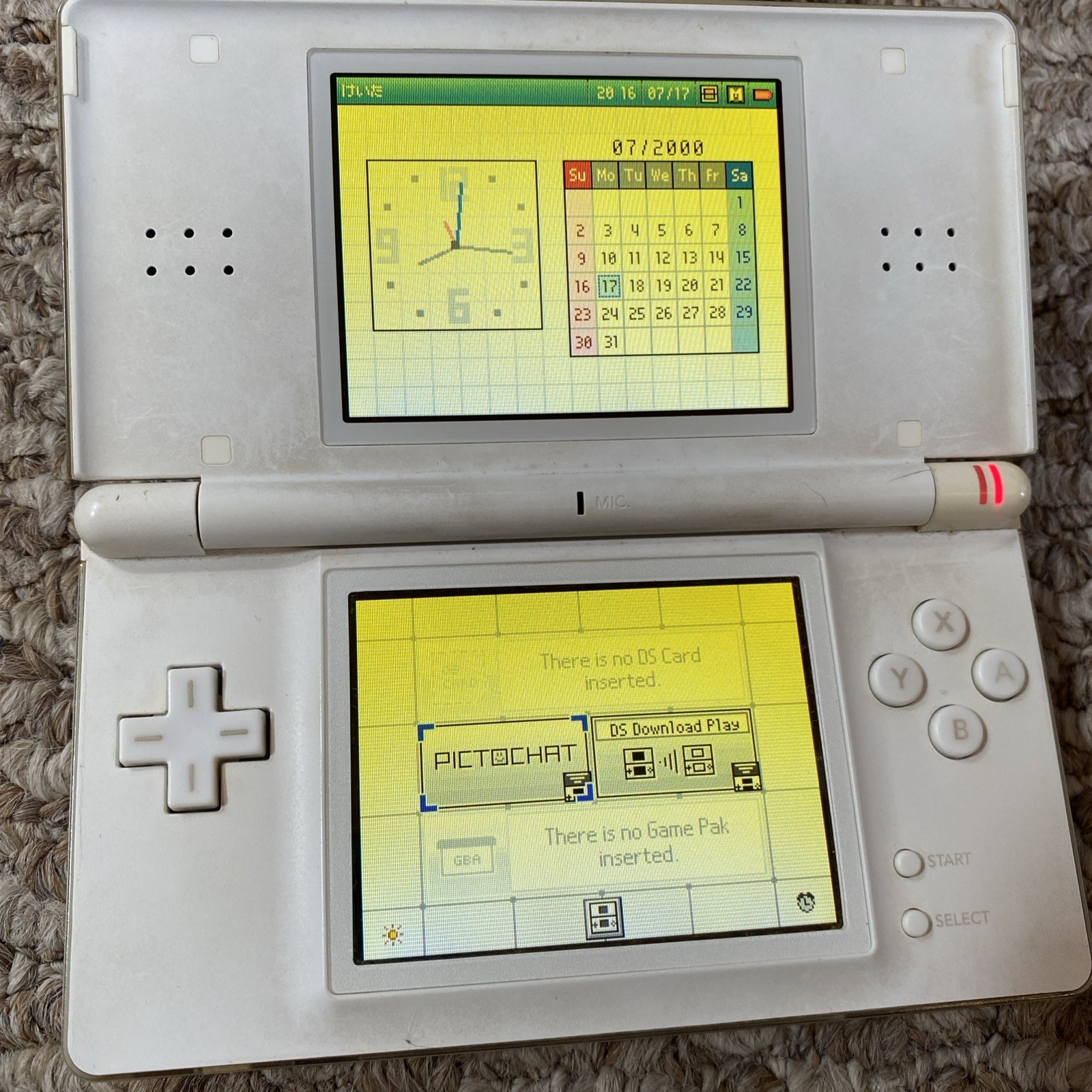 Nintendo DS Lite (USG-001) Handheld – White Charger