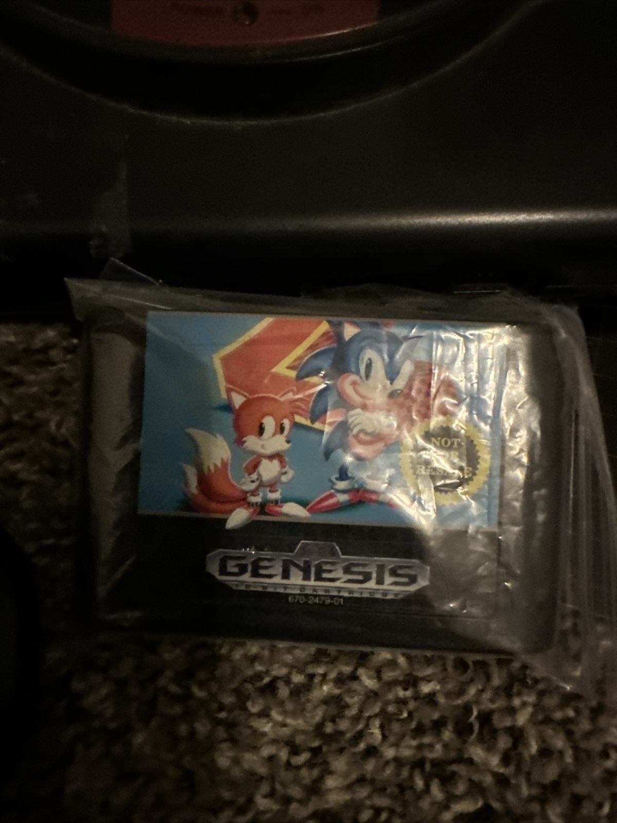 Sega Genesis Console, Sonic The Hedgehog 2, With One Controller