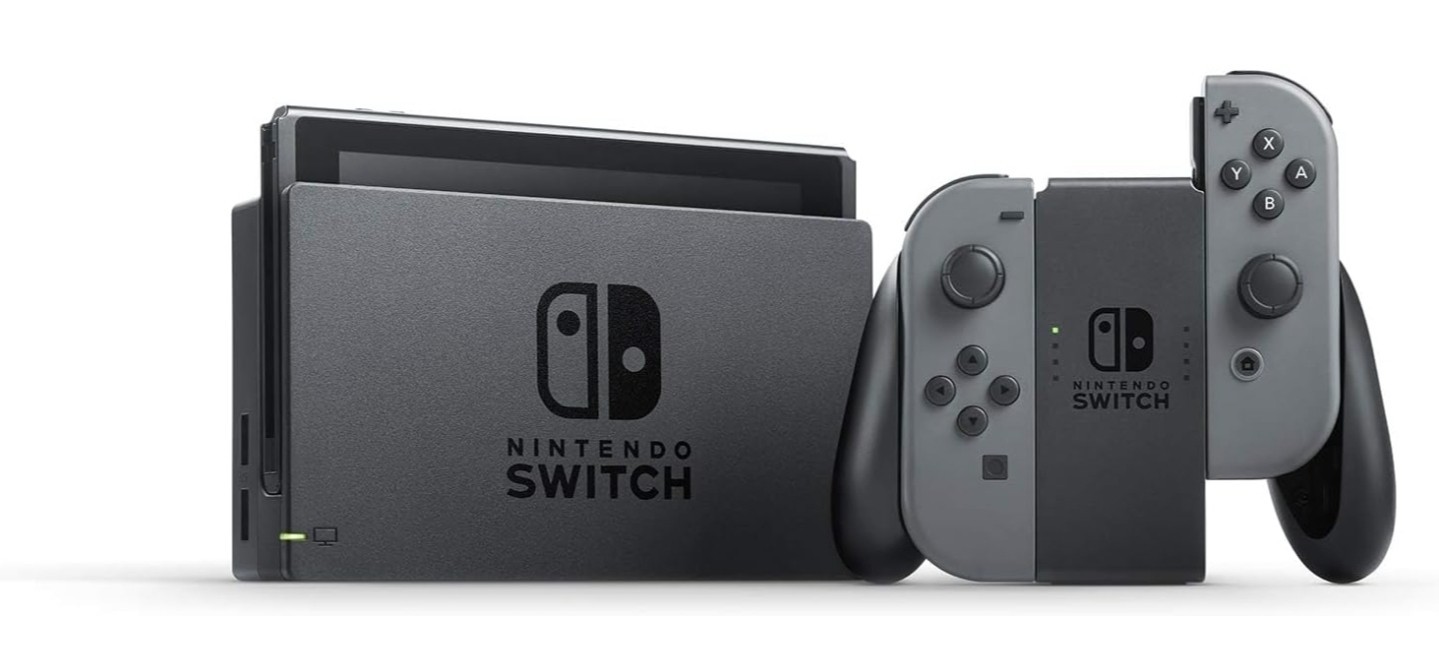 Nintendo Switch Console Gray Joy-Con Dock Grip tomtoc Case