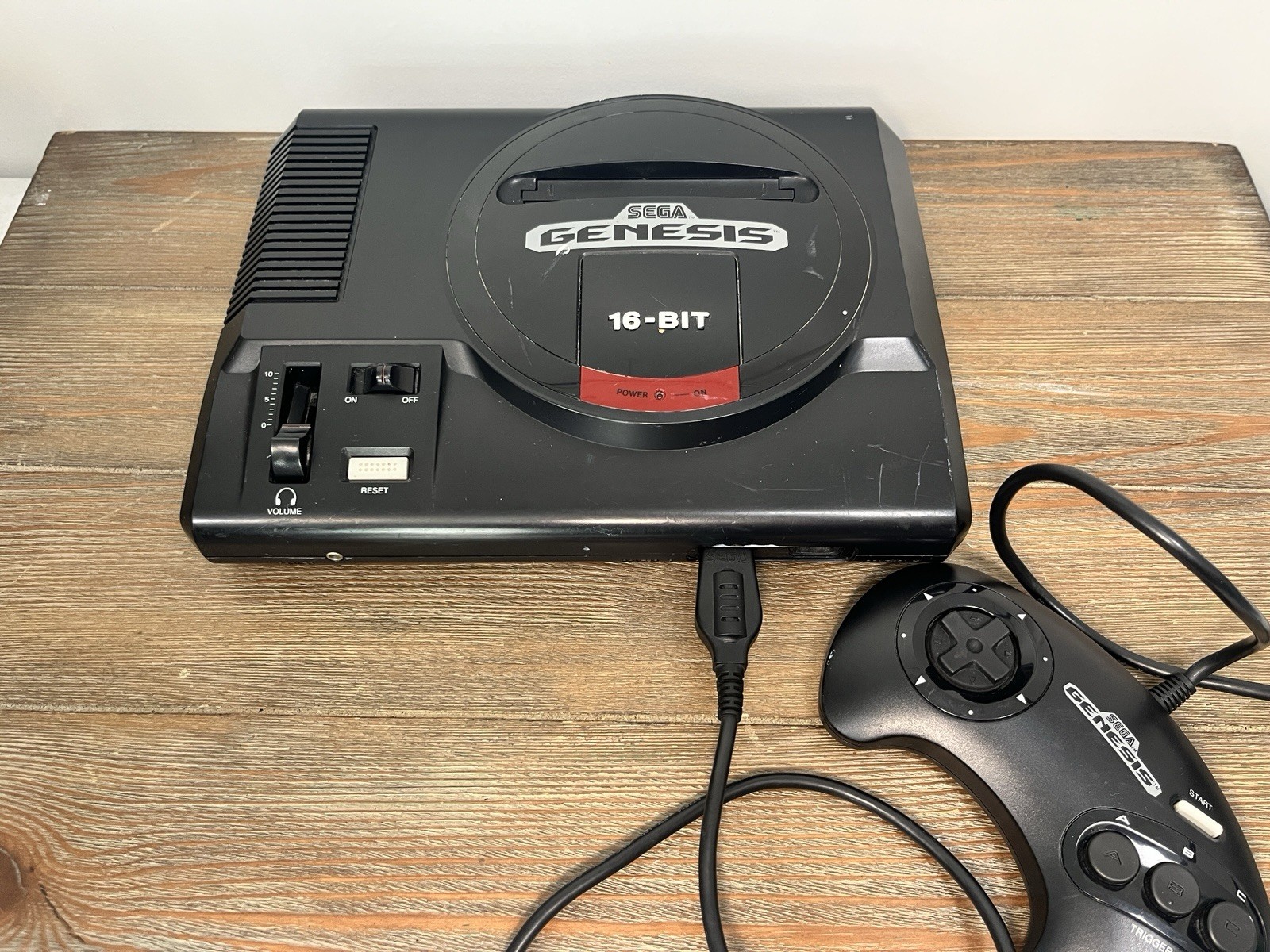 Sega Genesis 1 Console System – Black 1991 Tested & Works 1 Controller, No CORDS