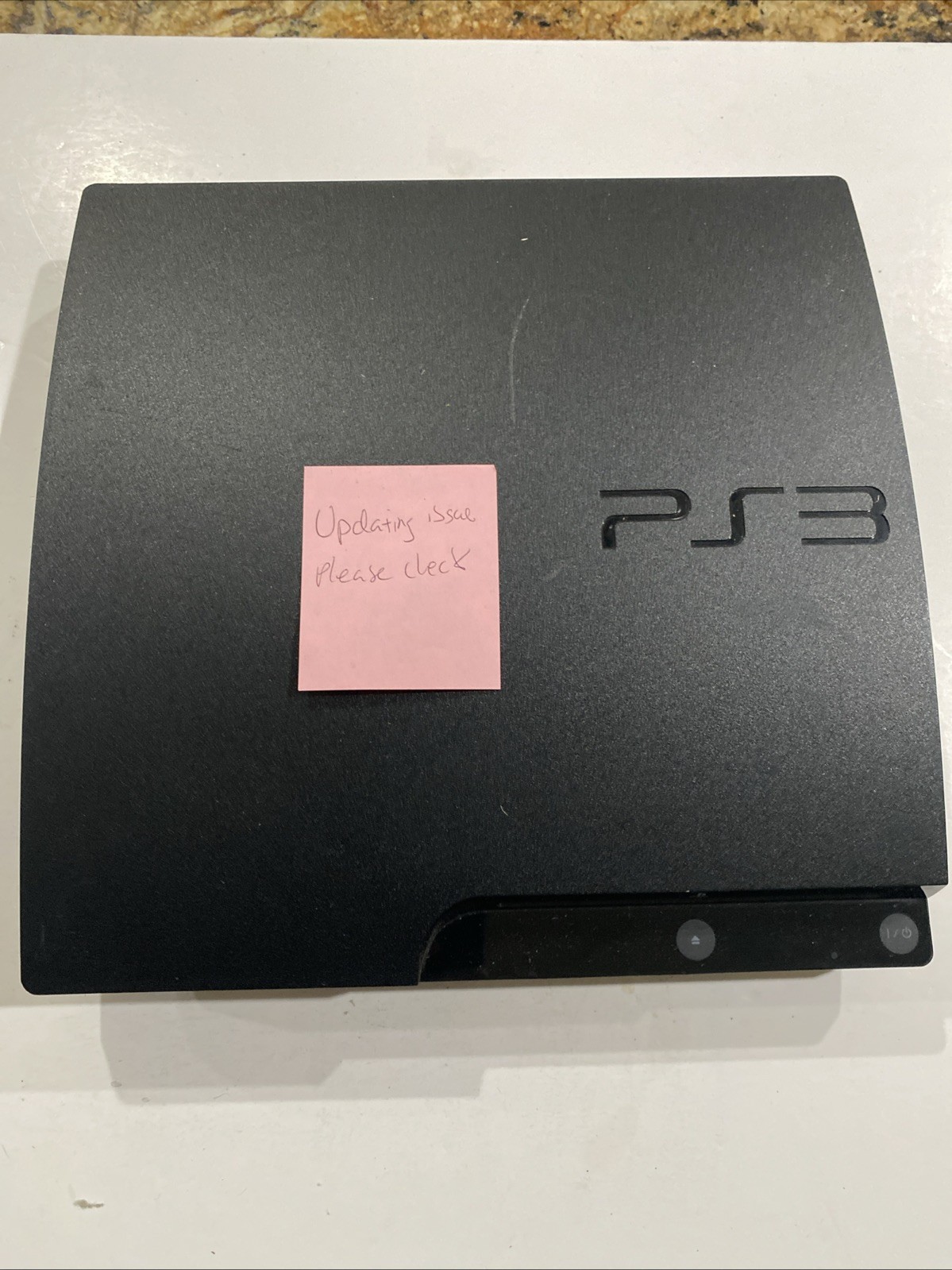 SONY PS3 160GB CECH-3001A – Plays Great System Only Won’t Update Need Repair