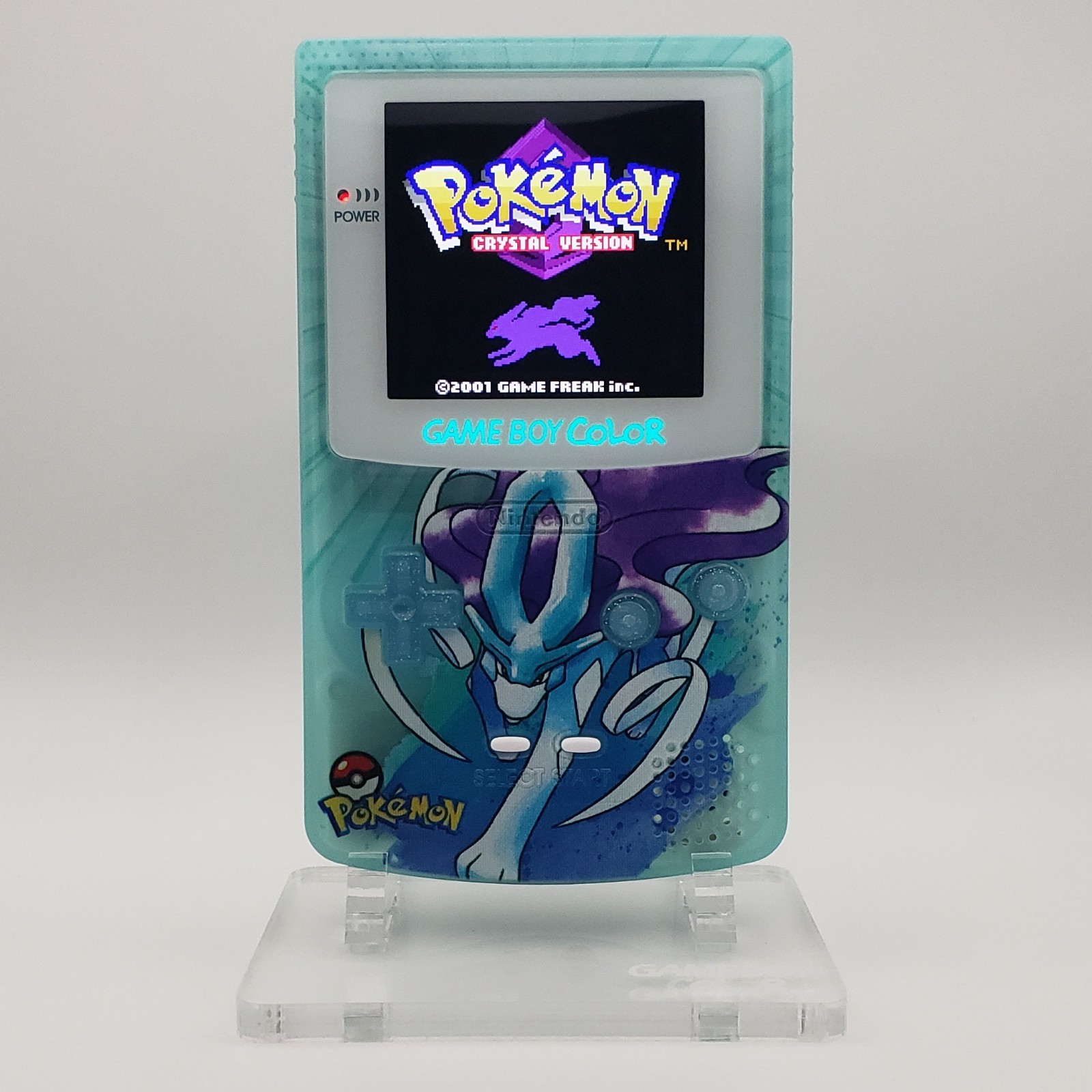 Laminated OLED Screen – Suicune Game Boy Color – New Speaker, Recapped