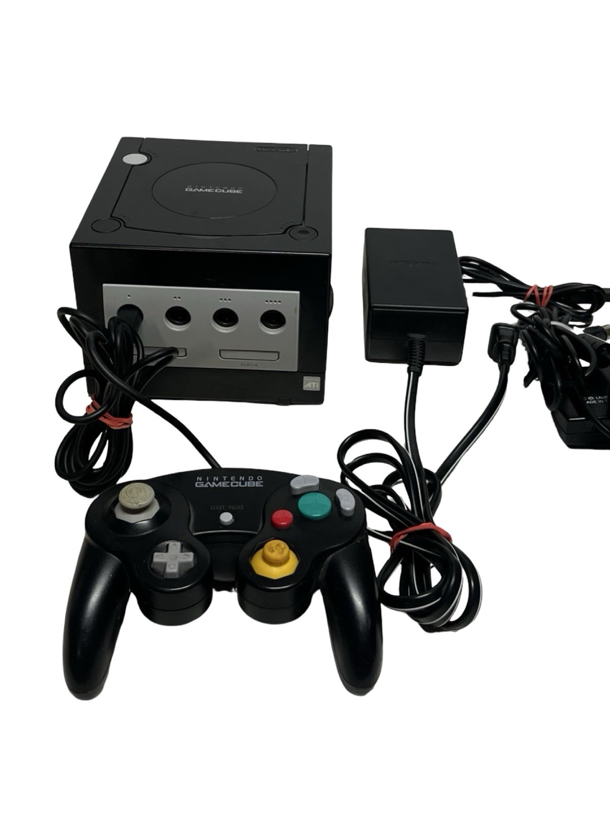 Nintendo GameCube Console DOL-101(USA) OEM Controller & Power Cord Black