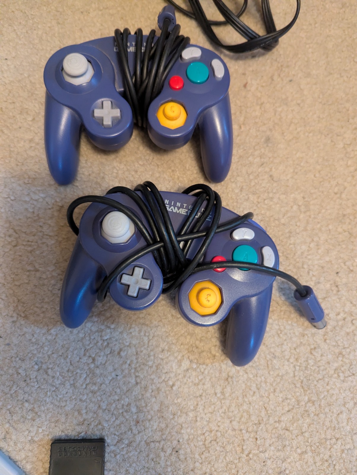 Nintendo GameCube Silver Bundle 5 Controllers Memory Cards Tested Working