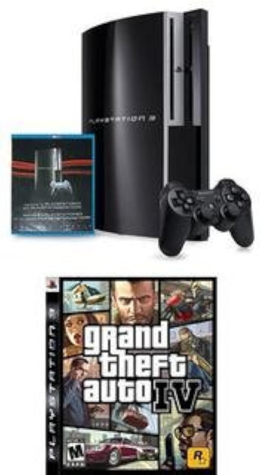 40GB W/ Bonus Grand Theft Auto IV PS3 And PlayStation Network Blue-Ray Disc