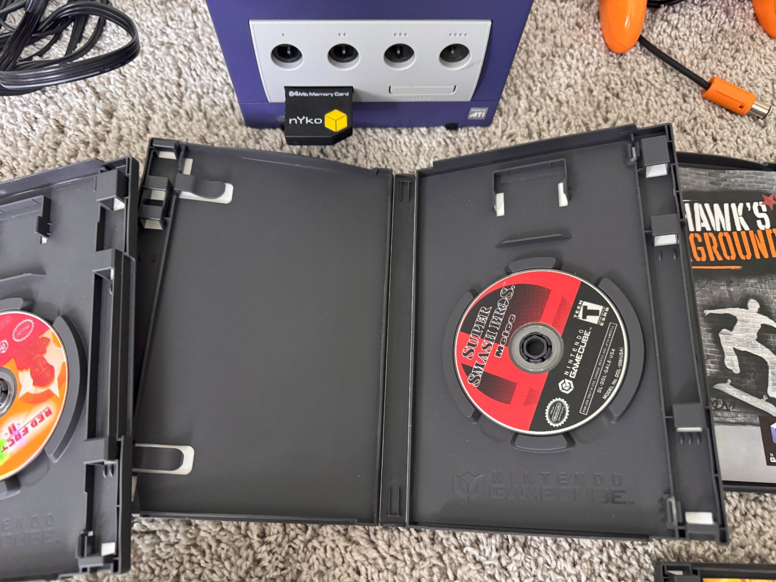Nintendo Gamecube BUNDLE LOT with 13 games and 3 controllers