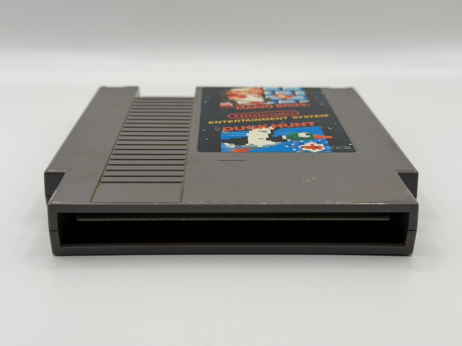 Nintendo NES Console Bundle Orange Zapper 2 Controllers Mario Duck Hunt Tested